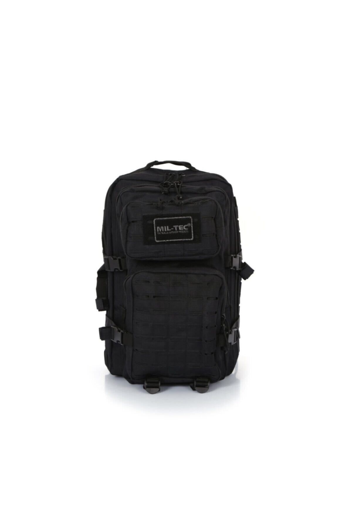 Mil-Tec Lazer Kesim Siyah Tactical Askeri-seyahat-dağcı 36 Litre Outdoor Sırt Çantası