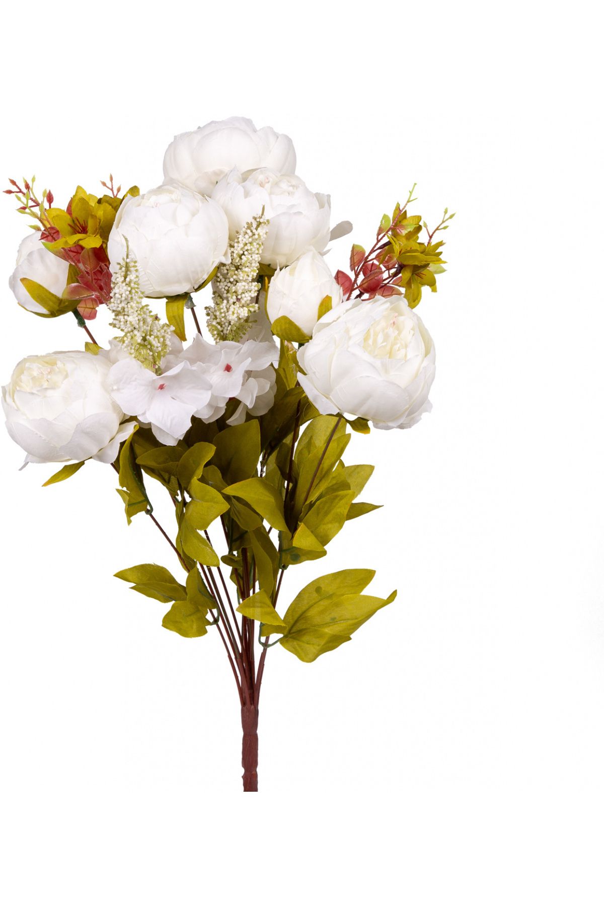 Herdekora Yapay Çiçek Şakayık 10 Dal Aranjman Buket Beyaz 52 Cm.