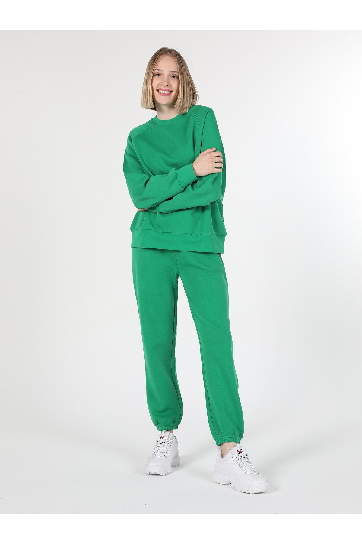Colin’s Comfort Fit Normal Kesim Yeşil Kadın Sweatshirt Cl1060307