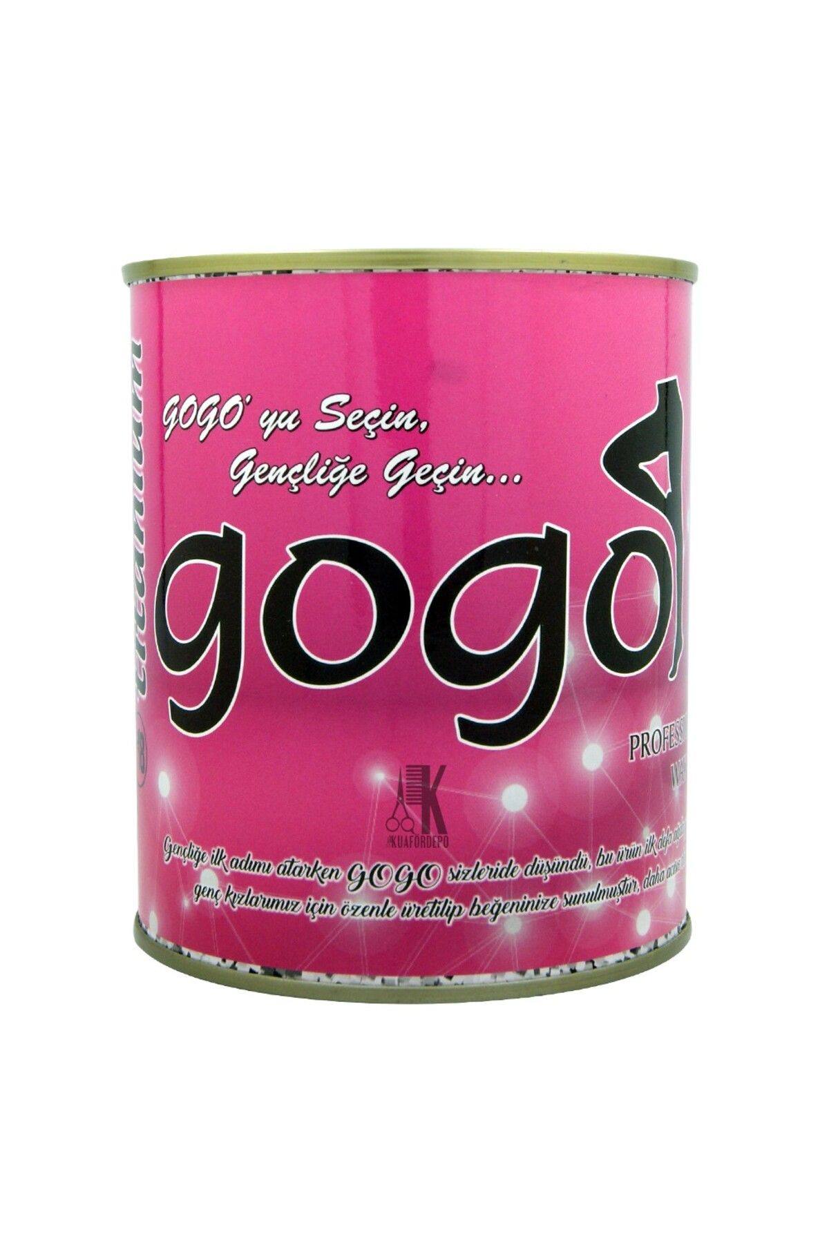 Gogo Konserve Ağda Titanium Pudralı 800g
