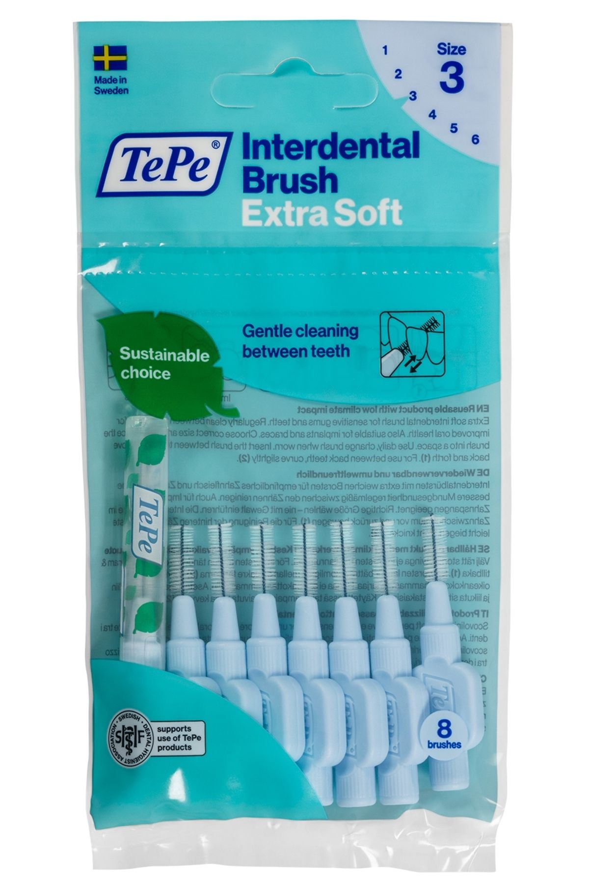 TePe Interdental Brush Extra X Soft Arayüz Fırçası 0.6 Mm Mavi 8 Li
