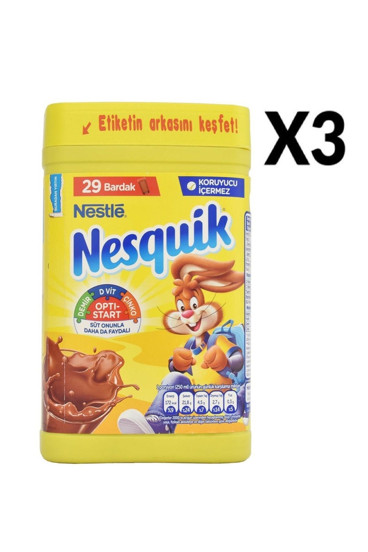 Nesquik Nestle Çikolatalı Toz Içecek 420 gr X 3 Adet