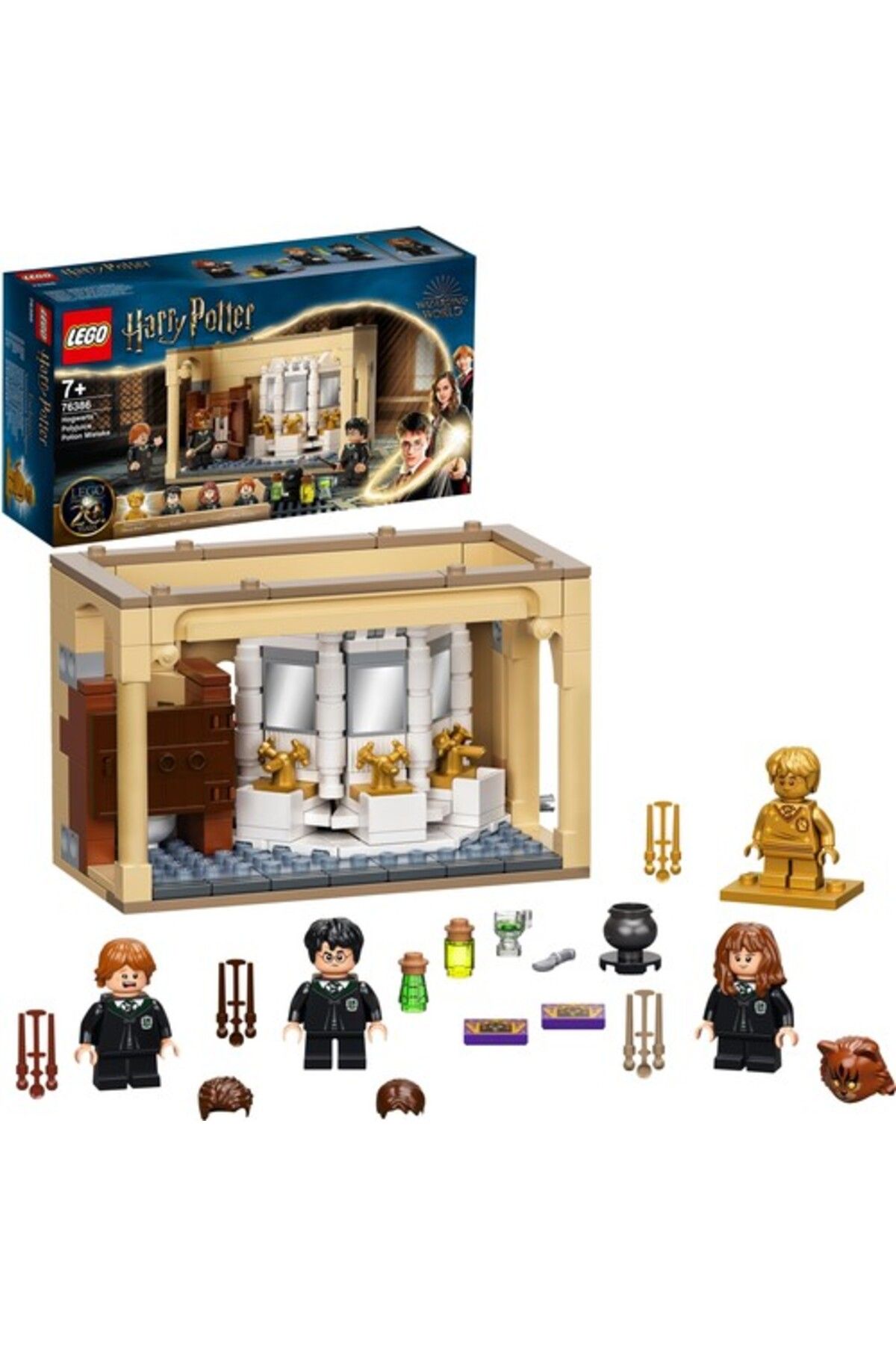 LEGO ® Harry Potter™ Hogwarts™: Çok Özlü İksir Hatası 76386 - Oyuncak Yapım Seti (217 Parça)