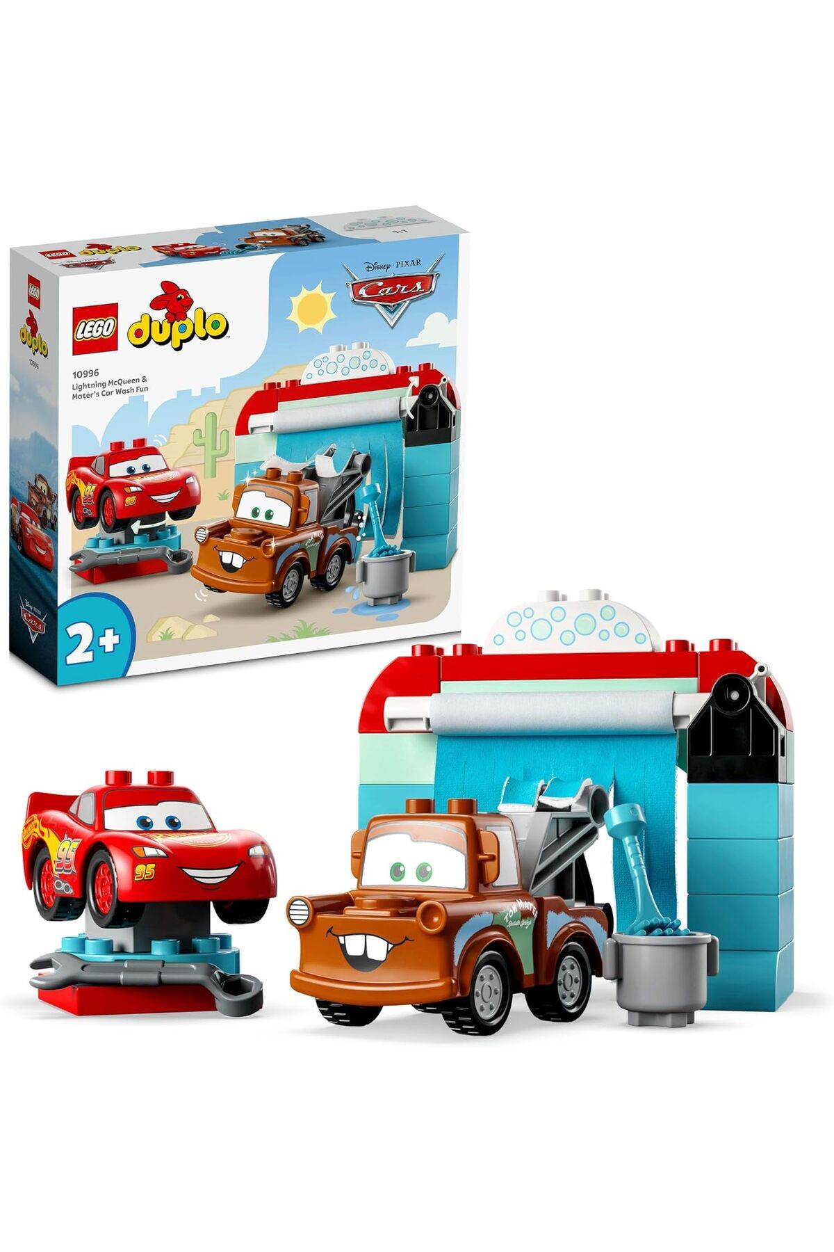 LEGO ® DUPLO® | Disney Pixar Arabalar Şimşek McQueen ve Mater'in Oto Yıkama Eğlencesi 10996(29 Parça)