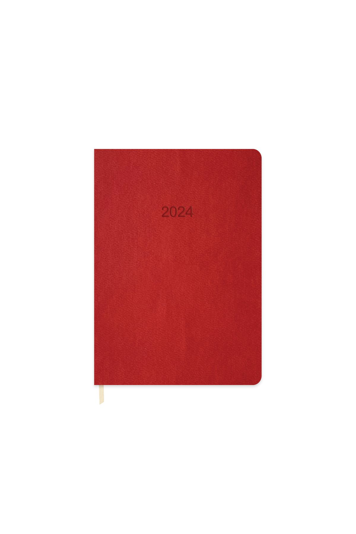 Keskin Color 2024 Günlük Termo Deri Ajanda Kırmızı 16*24