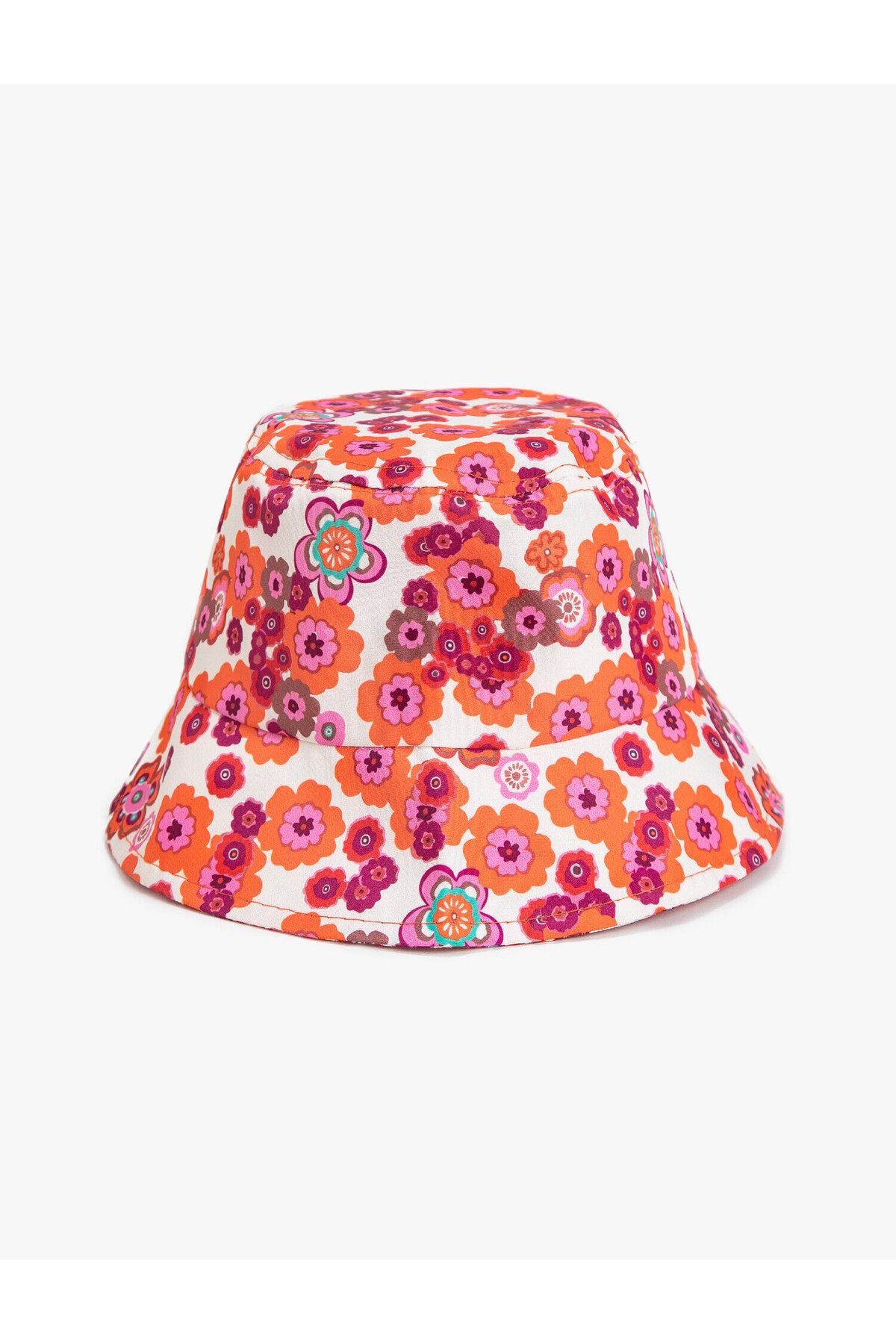 Koton Çiçek Desenli Bucket Şapka