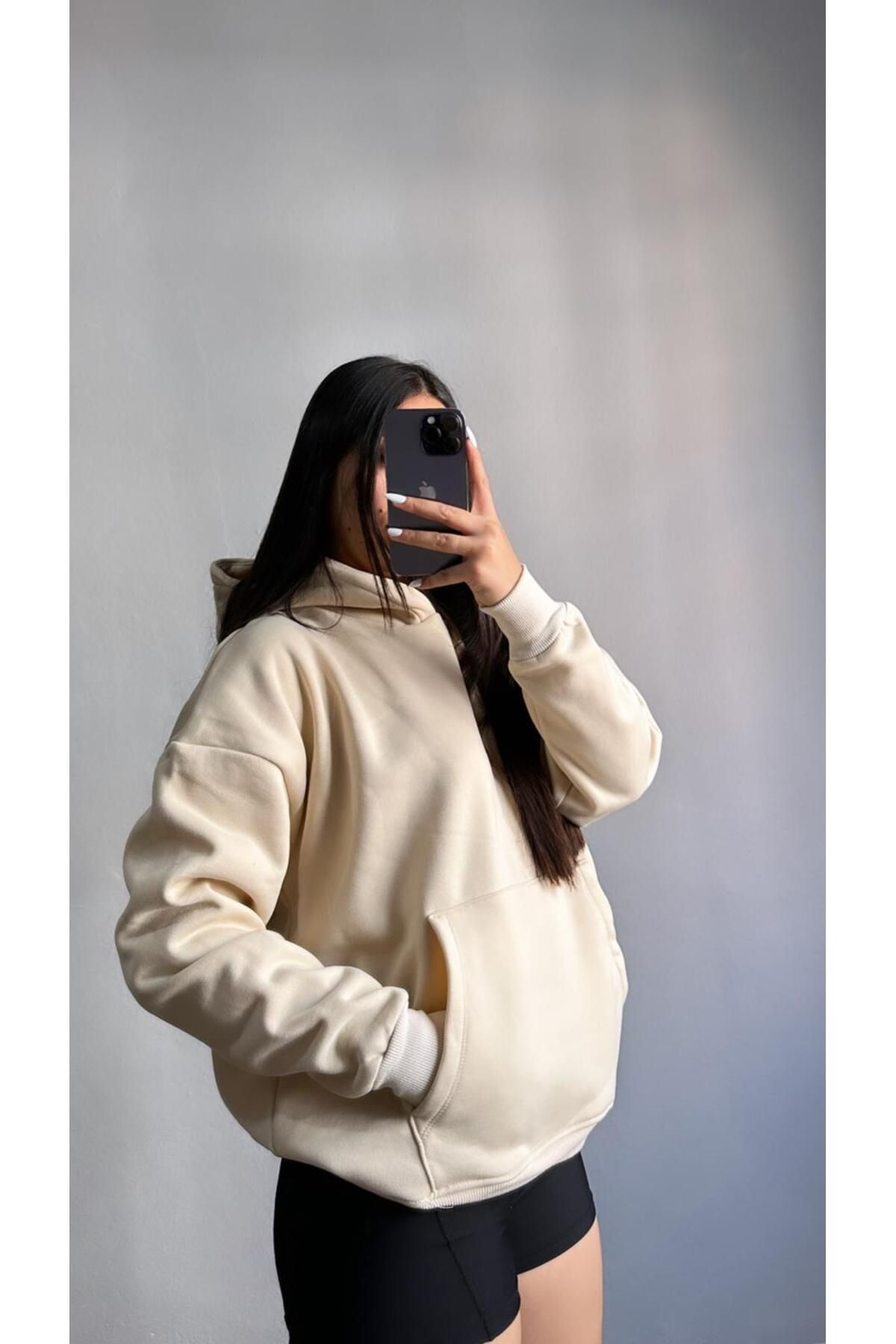 ALSİ BUTİK Üç İplik Şardonlu Unisex Sweatshirt
