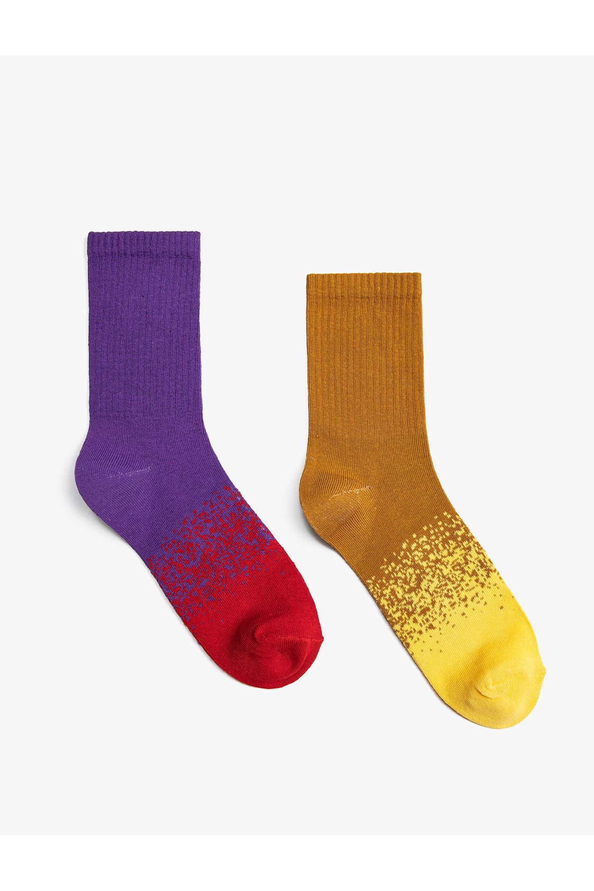 Koton 2'li Soket Çorap Seti Soyut Desenli