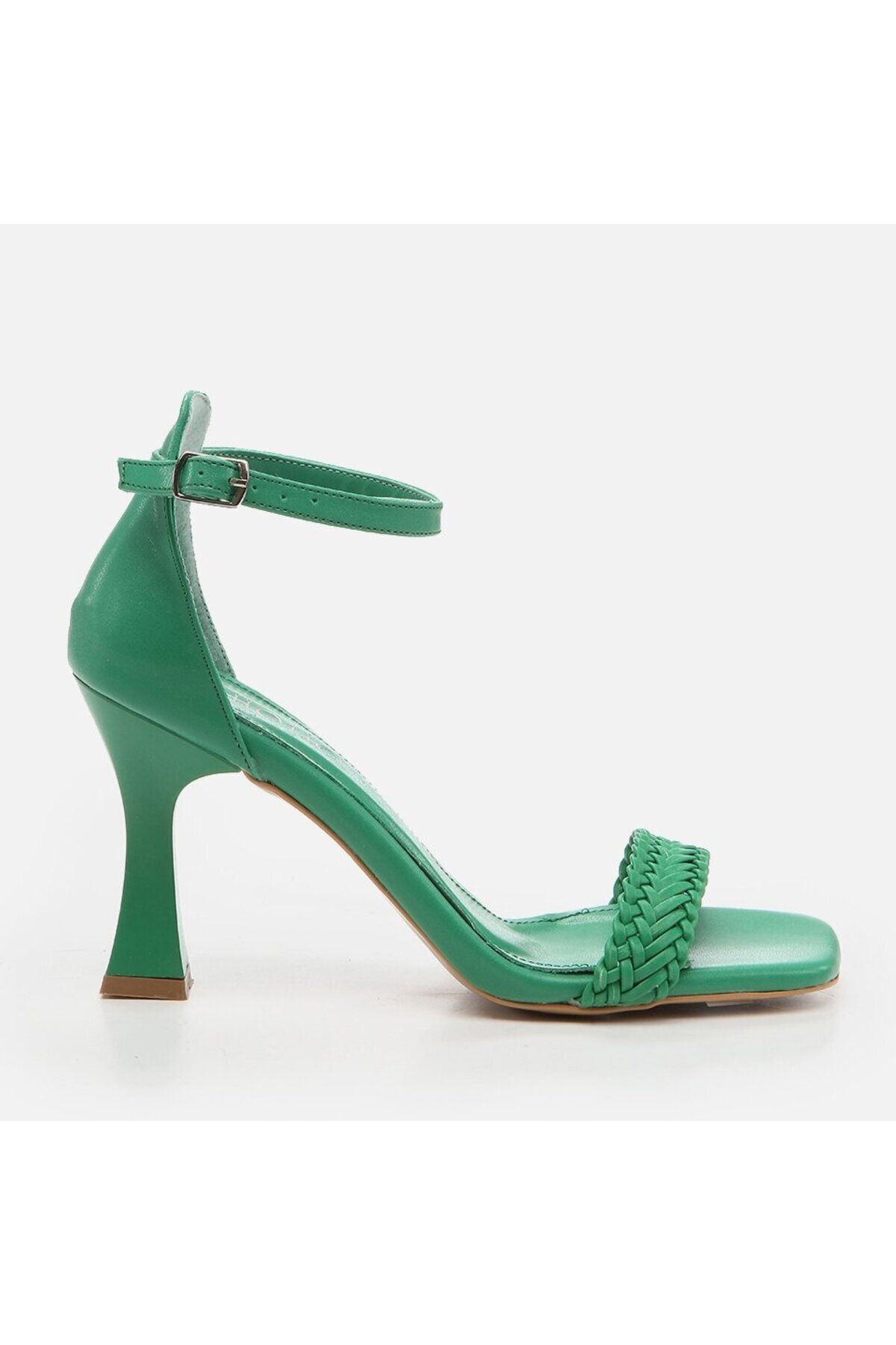 Hotiç Yeşil Kadın Topuklu Sandalet
