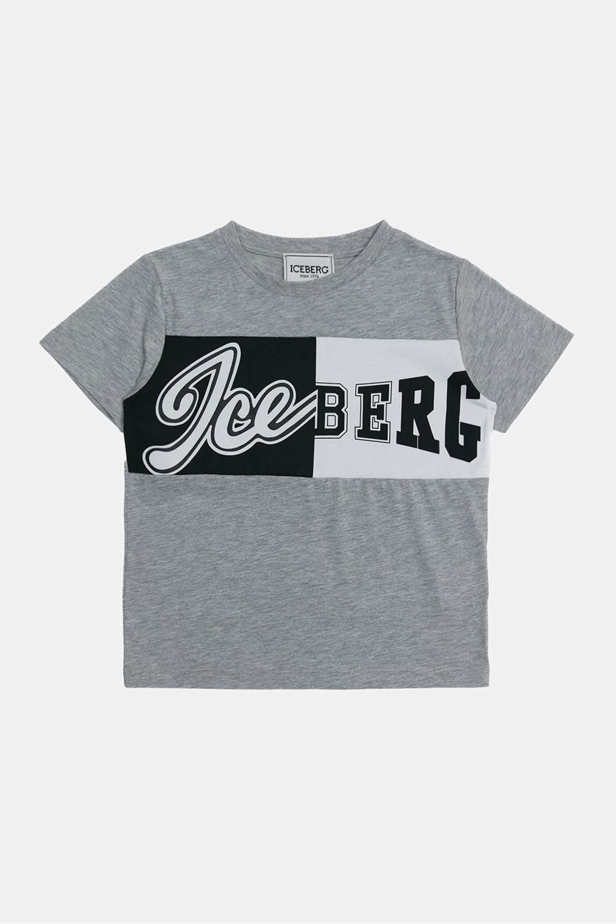 Iceberg Bg Store Erkek Çocuk Gri T-shirt 23ssıts3115
