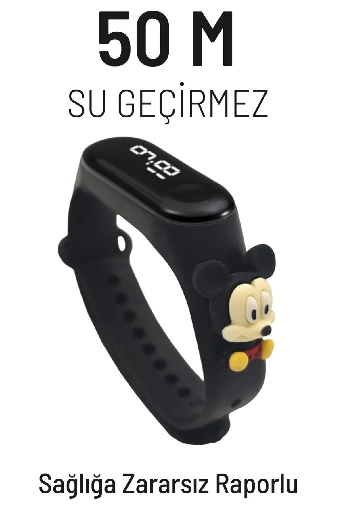 G-Sport POLO Mickey Mouse Figürlü Su Geçirmez Dokunmatik Led Ekranlı Dijital Çocuk Ve Genç Kol Saati
