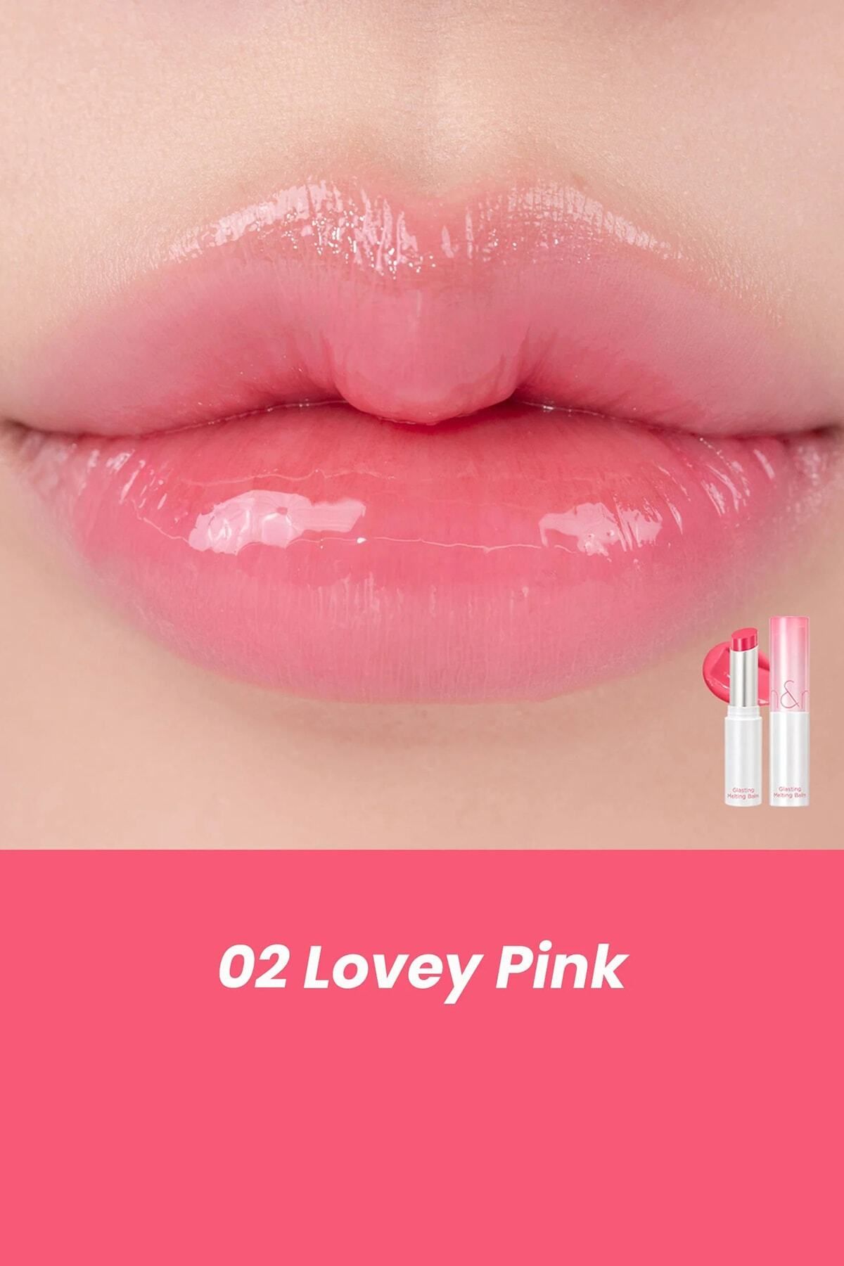 Romand Glasting Melting Balm Parlak Görünümlü Renk Veren Dudak Balmı 02 Lovey Pink