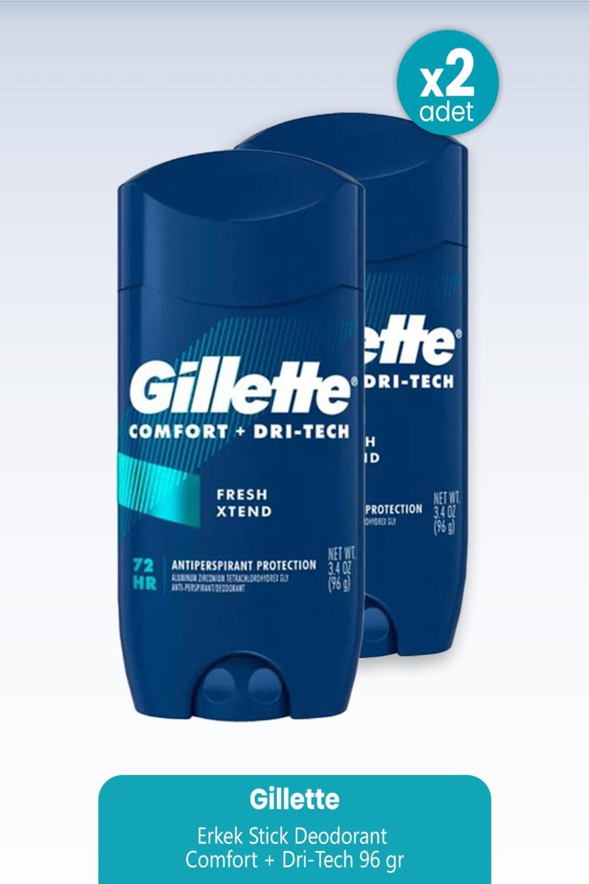 Gillette Erkek Stick Deodorant Comfort Dri-tech 96 gr X 2 Adet
