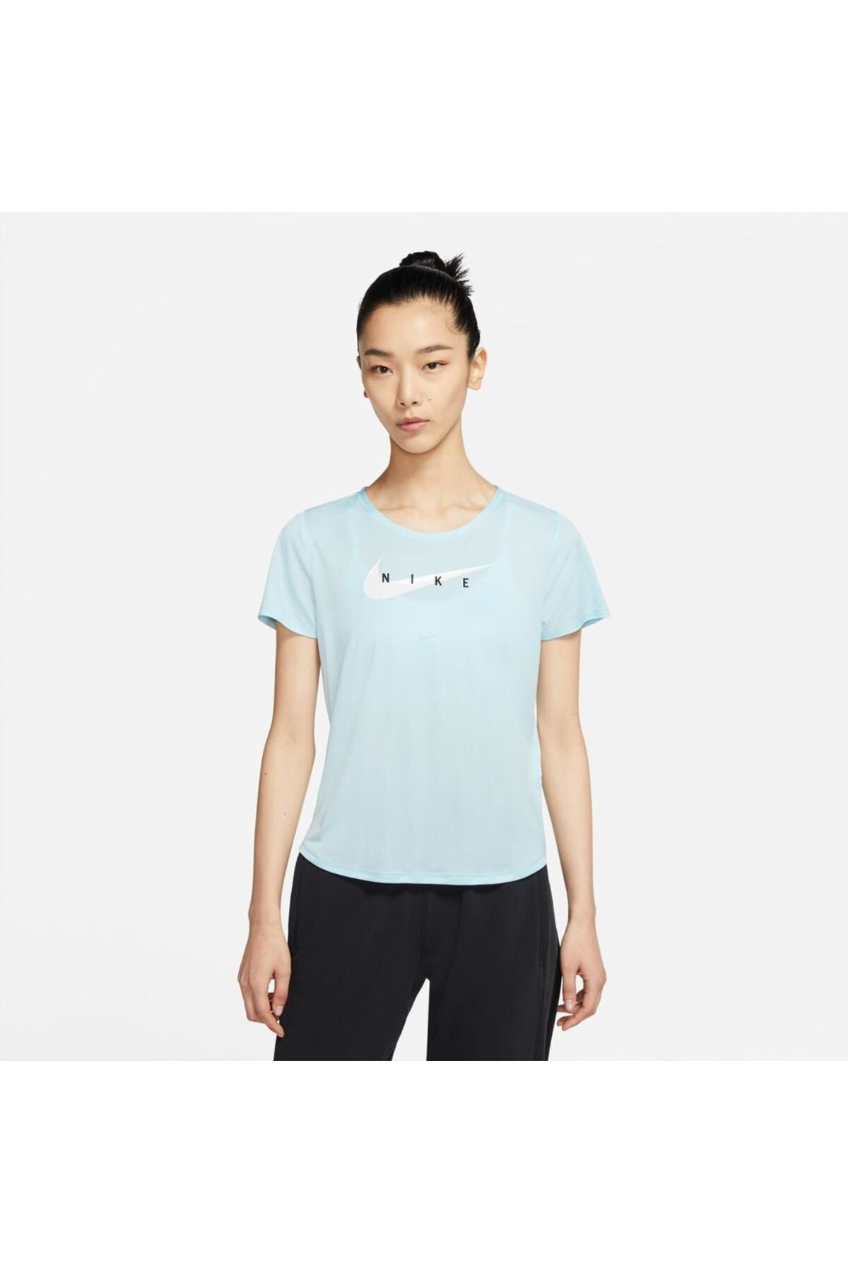 Nike Swoosh Run Women's Mavi T-shirt Cz9278-474