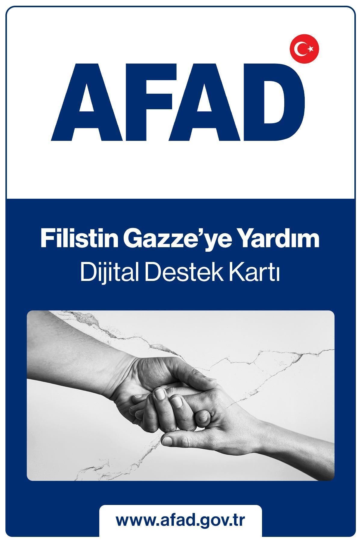 AFAD Filistin Gazze'ye Yardım Dijital Destek Kartı
