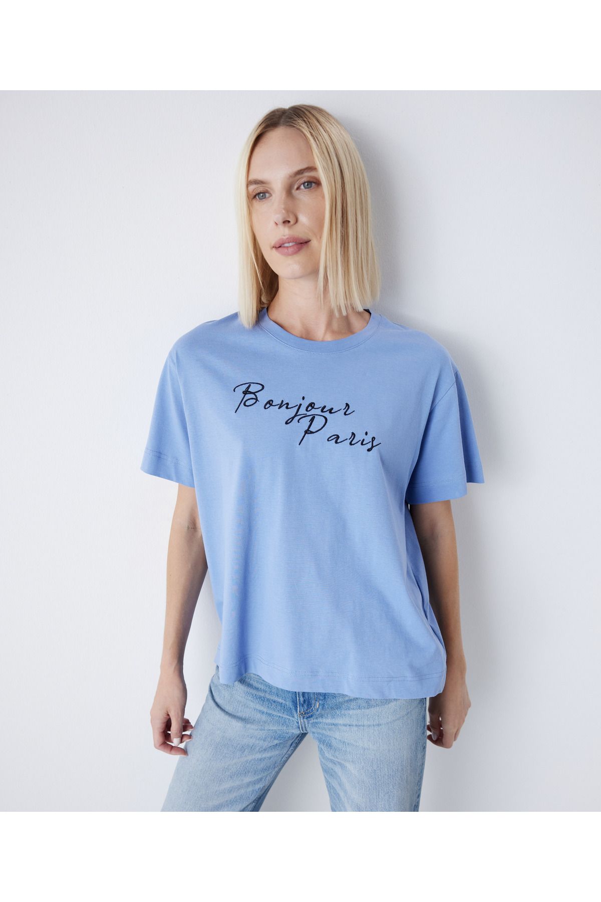 MISS IPEKYOL Slogan baskılı tişört
