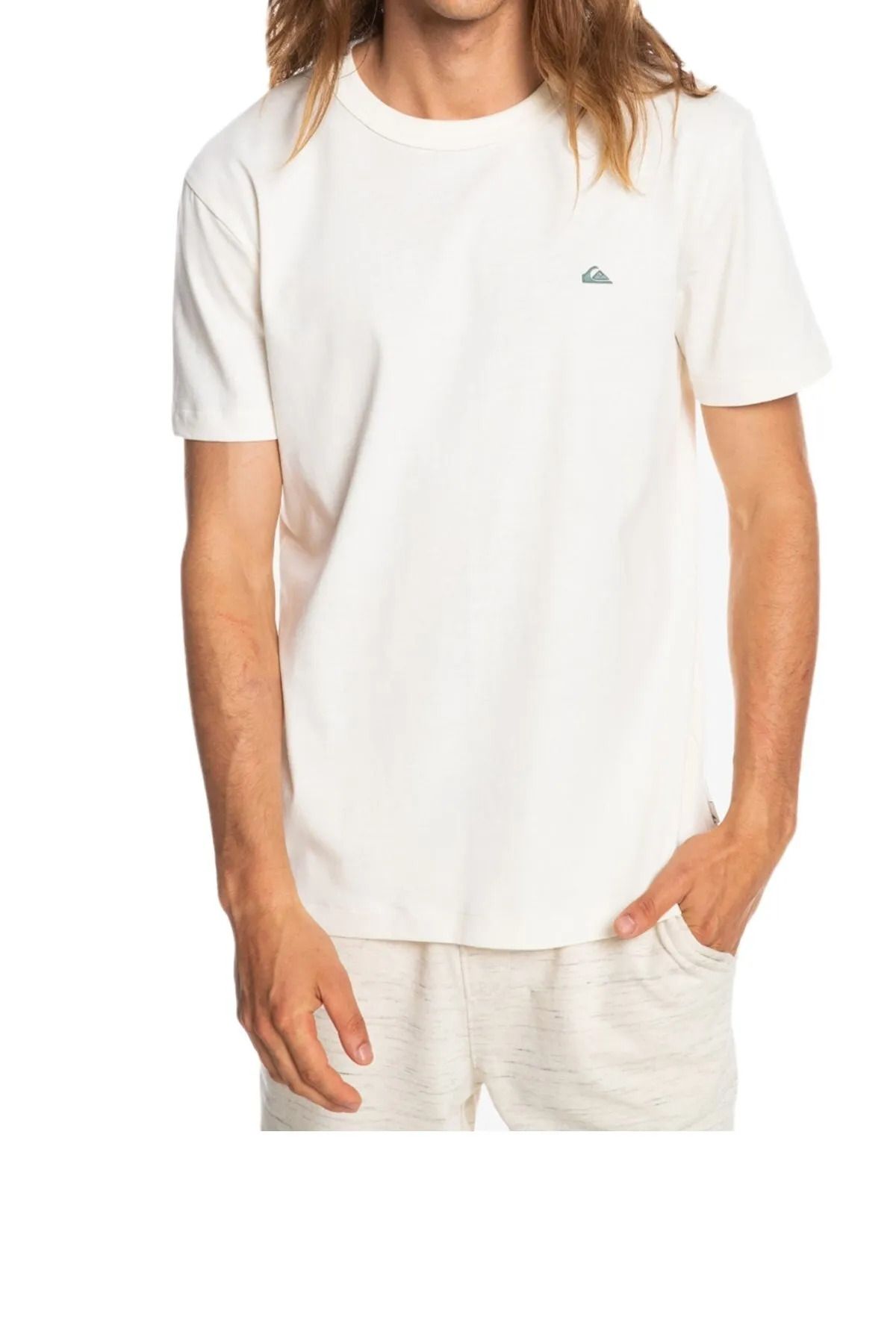 Quiksilver Comp Logo Ss Erkek Beyaz Günlük Stil Tişört Eqyzt06534-wbb0