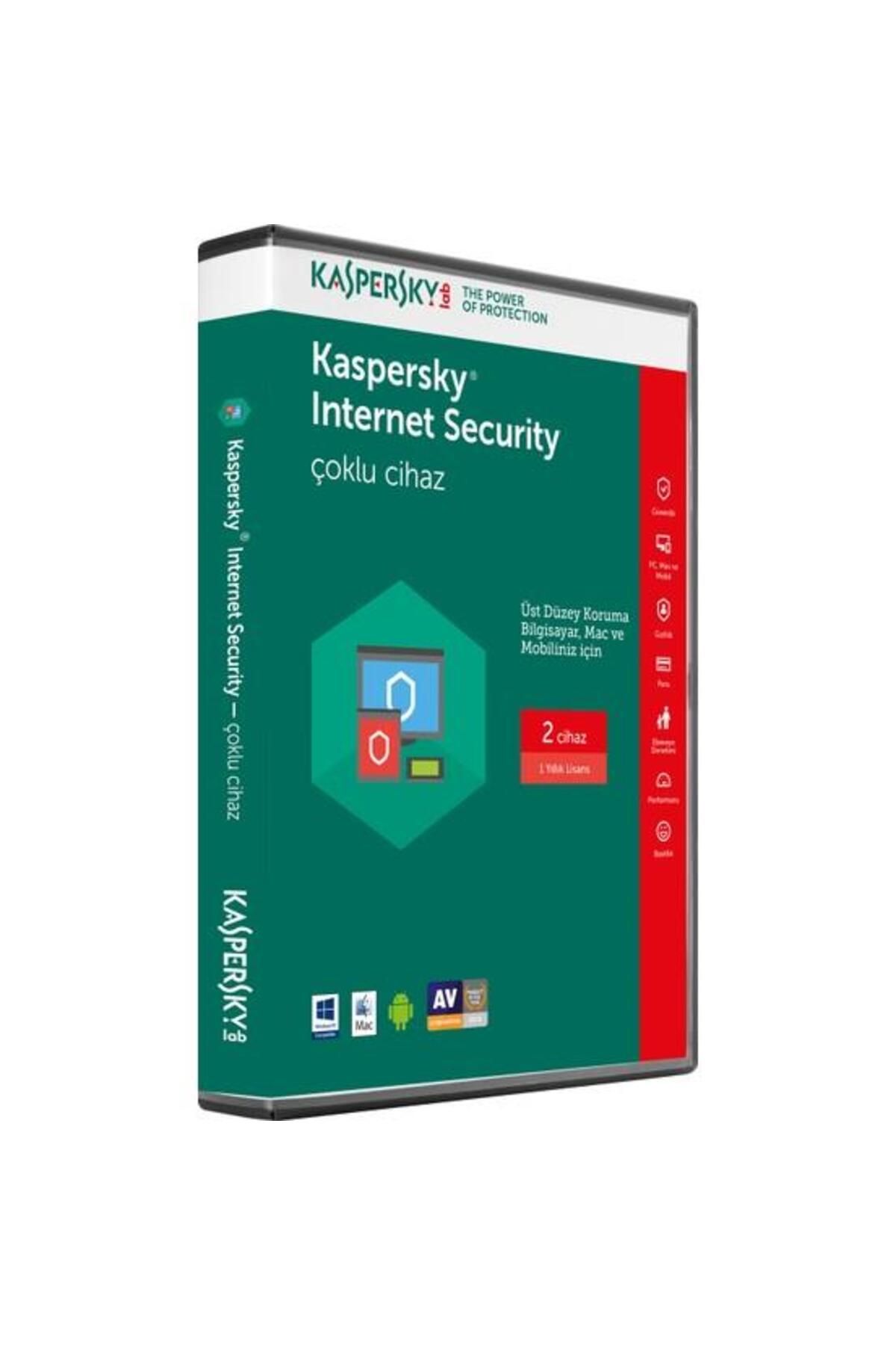 Kaspersky Internet Security 2017 Türkçe 2 Kullanıcı 1 Yıl