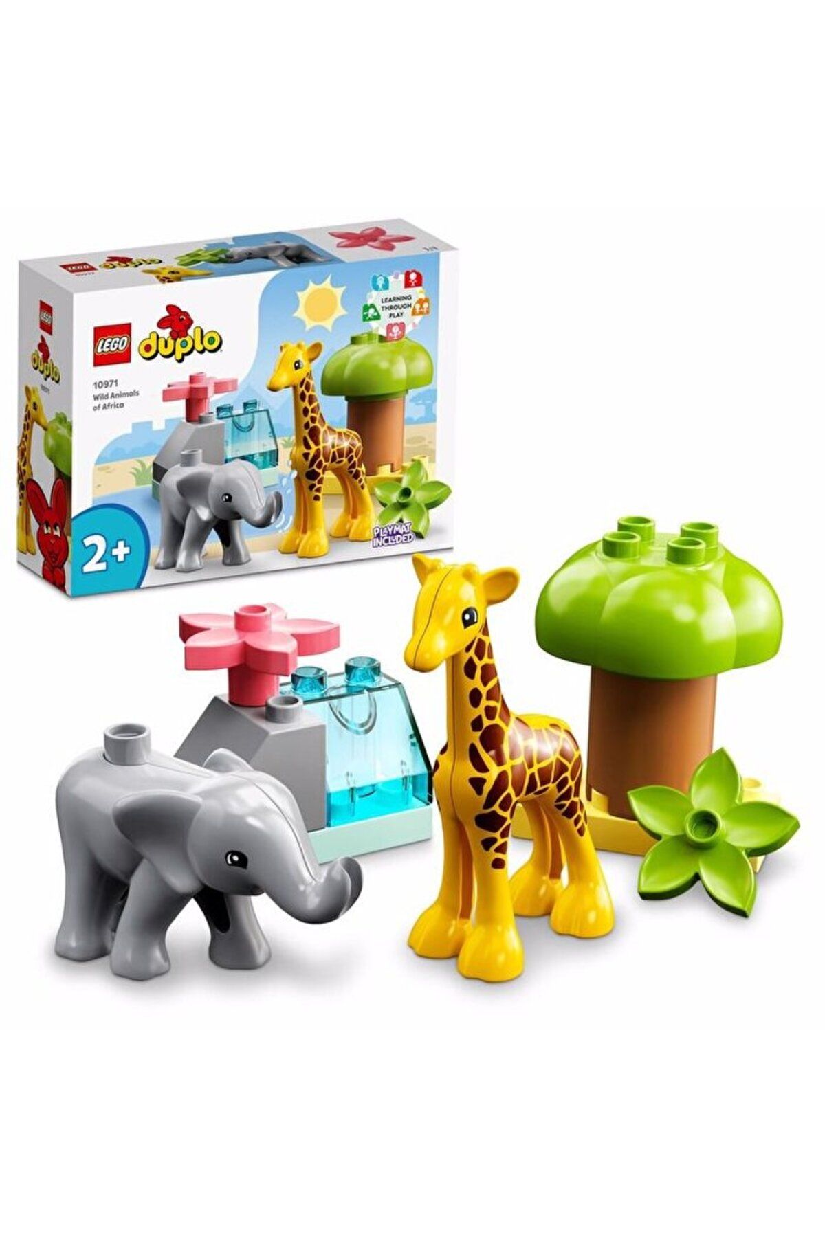 LEGO ® DUPLO® Vahşi Afrika Hayvanları 10971 - 2 Yaş ve Üzeri Çocuklar için Yapım Seti (10 Parça)