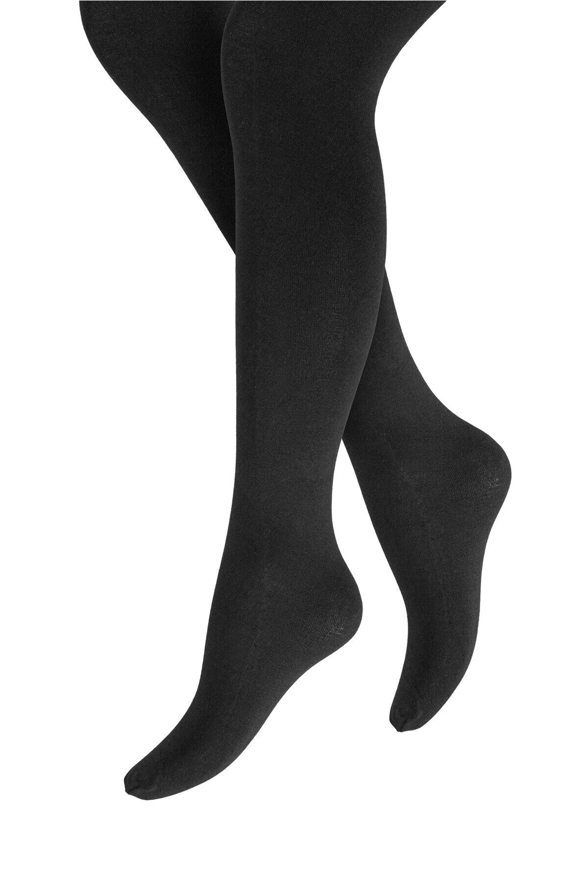 Penti Siyah Kız Çocuk Bambu Külotlu Çorap