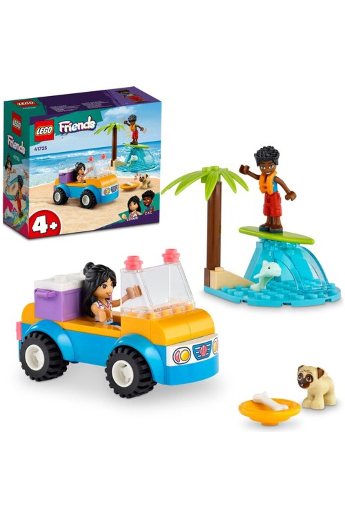 LEGO Friends Plaj Arabası Eğlencesi 41725 Oyuncak Yapım Seti (61 PARÇA)