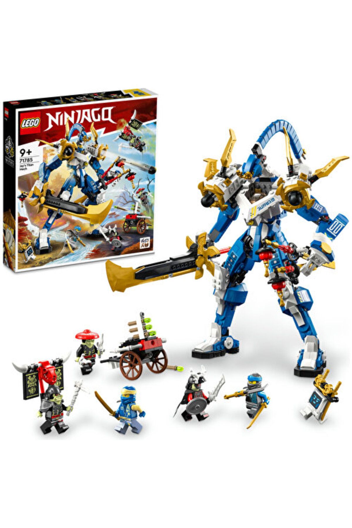 LEGO ® NINJAGO® Jay’in Titan Robotu 71785 -9 Yaş ve Üzeri Çocuklar için Oyuncak Yapım Seti(794 Parça)