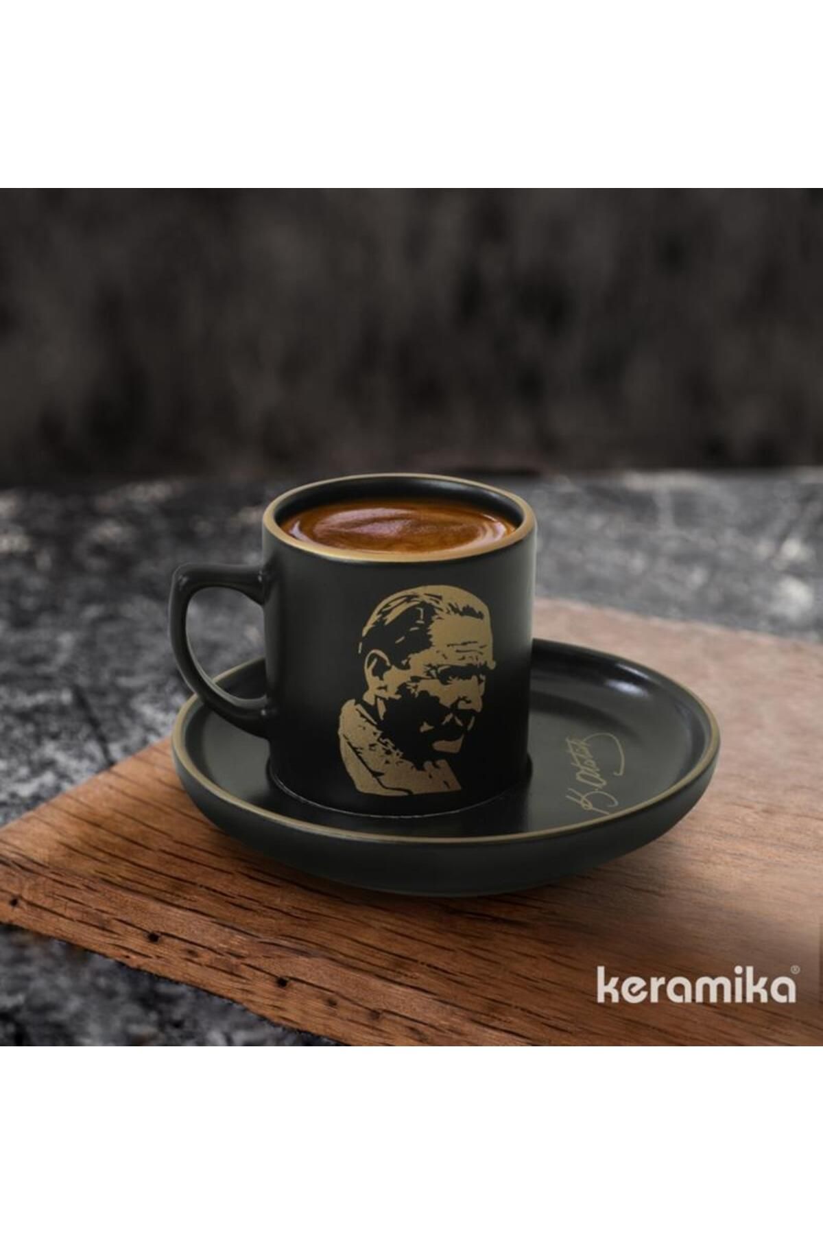 Keramika Takım Kahve Nordıc 2PRC ATATÜRK GOLD