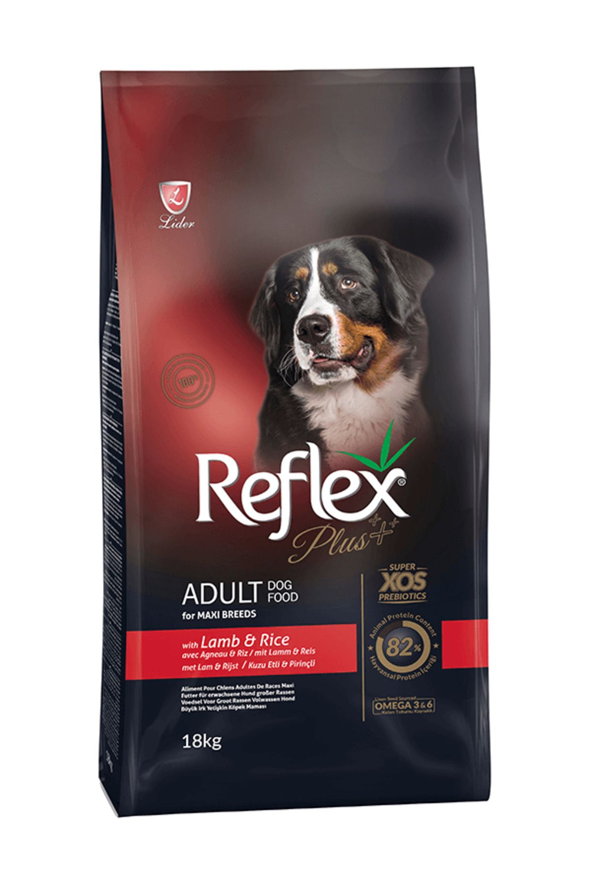 Reflex Plus Plus Orta ve Büyük Irk Kuzu Etli Yetişkin Köpek Maması 18 kg