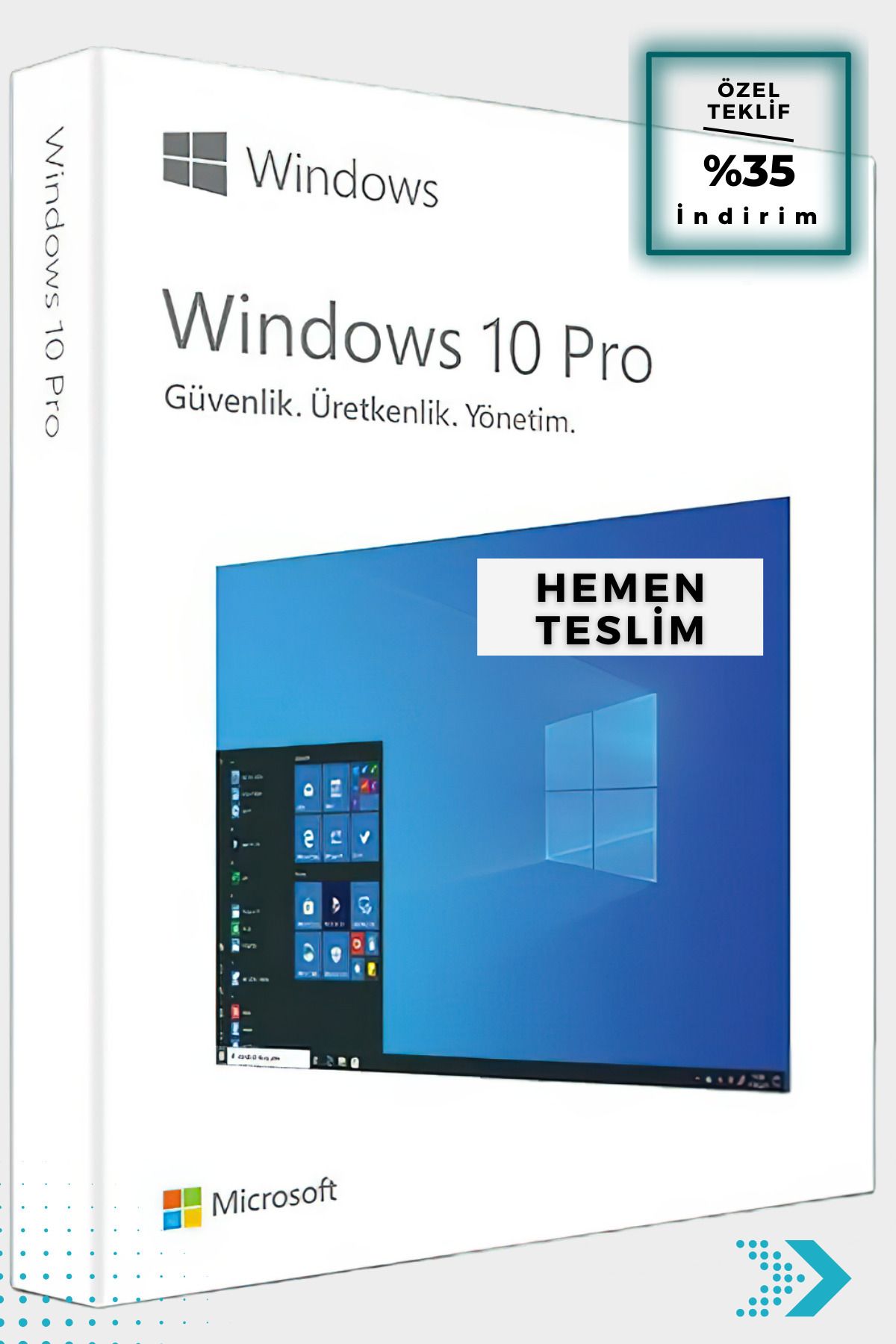Microsoft Windows 10 Professional Dijital Lisans Anahtarı Ömür Boyu Garantili Orijinal Ürün HEMEN TESLİM