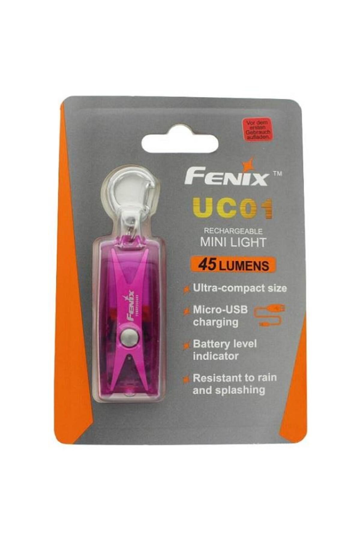 Fenix Uc-01 Anahtarlık Fener Pembe-uc01042