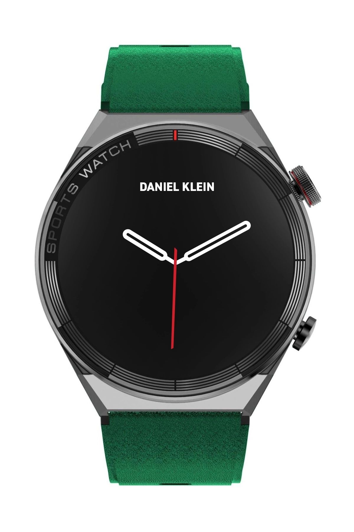 Daniel Klein Yeşil Silikon Kordon Çelik Kasa Akıllı Saat Siyah Renk Çelik Kordon Hediyeli Dt3mate