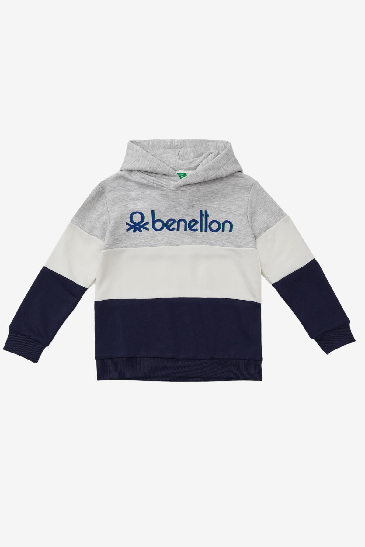 United Colors of Benetton Erkek Çocuk Kapüşonlu Sweatshirt,