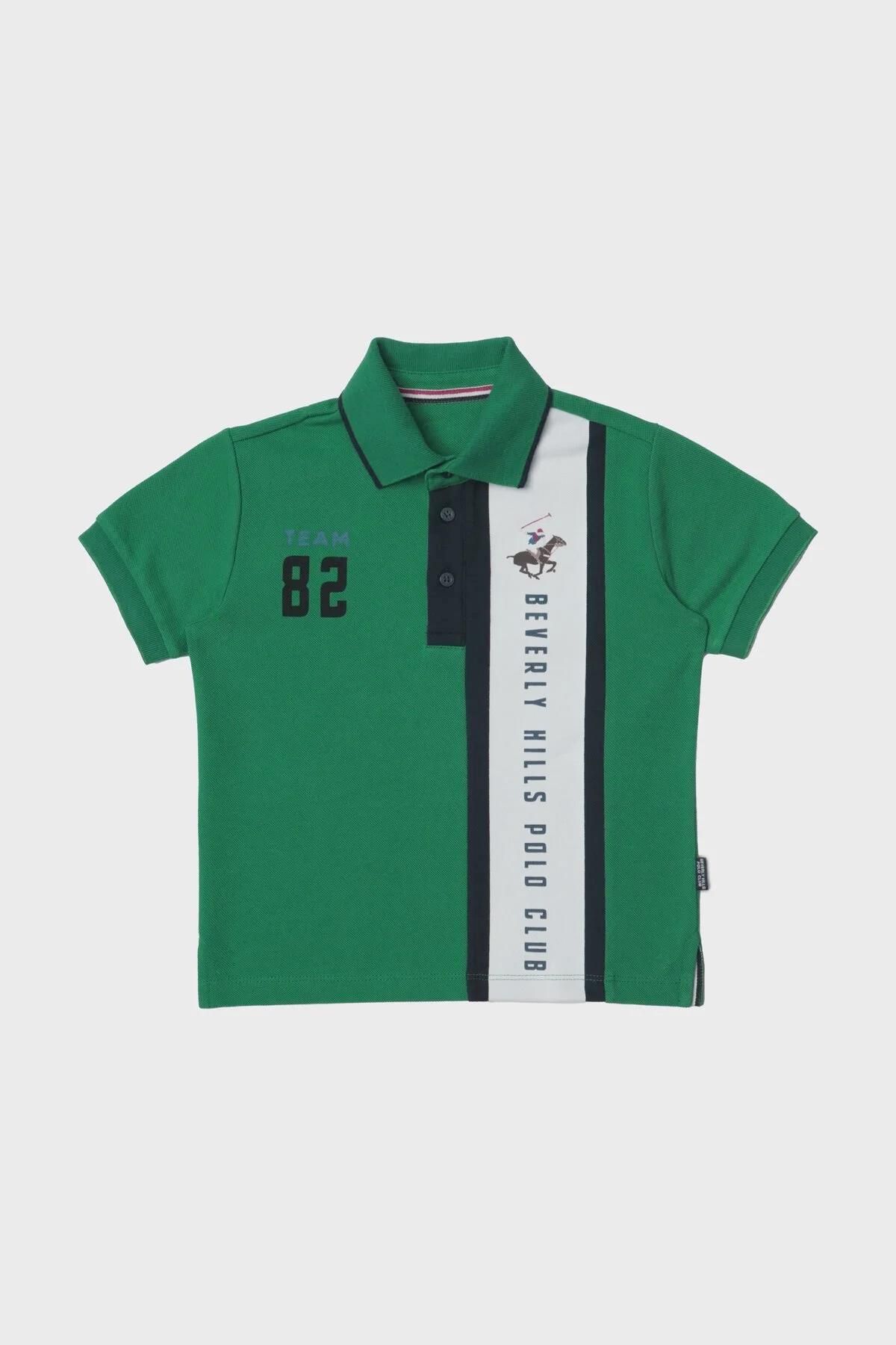 Beverly Hills Polo Club Bg Store Erkek Çocuk Yeşil T-shirt 23ss2bhb517