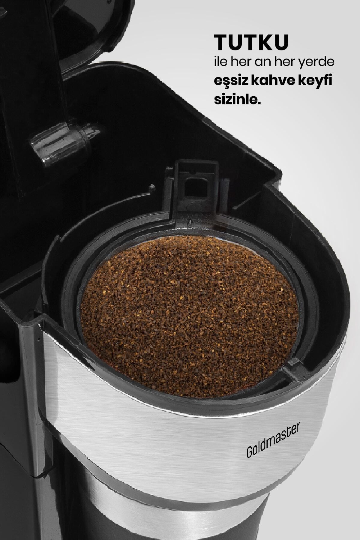 GoldMaster Tutku Seyahat Termos Bardaklı Bpa Içermeyen Kişisel Filtre Kahve Makinesi Gm7351