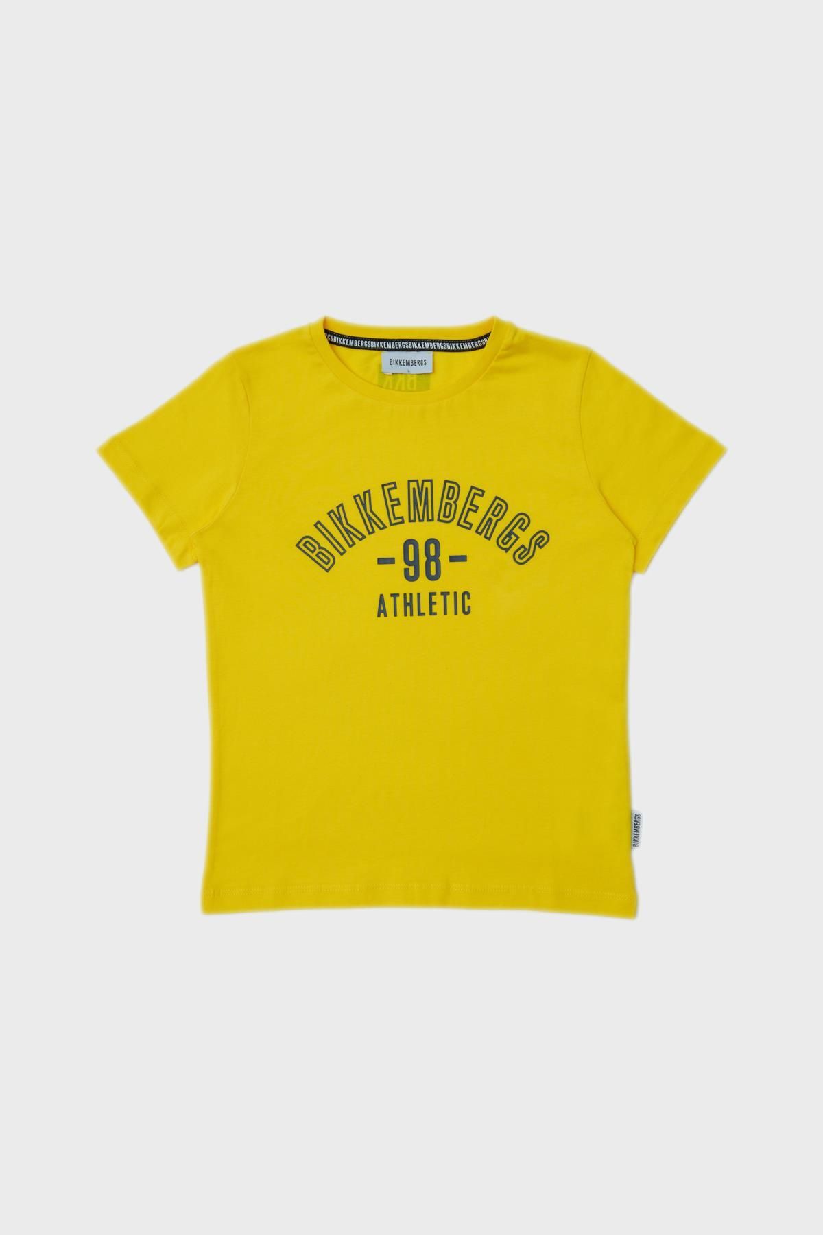 Bikkembergs Bg Store Erkek Çocuk Sarı T-shirt 23ss1bk1408