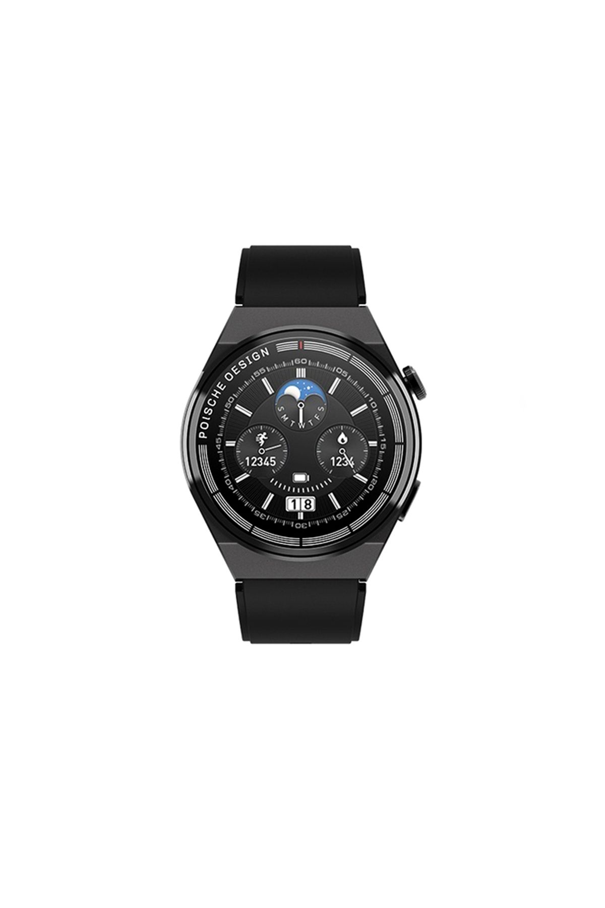 Winex Mobile Winex 2024 Watch Gt3 Max Android Ios Harmonyos Uyumlu Akıllı Saat Siyah