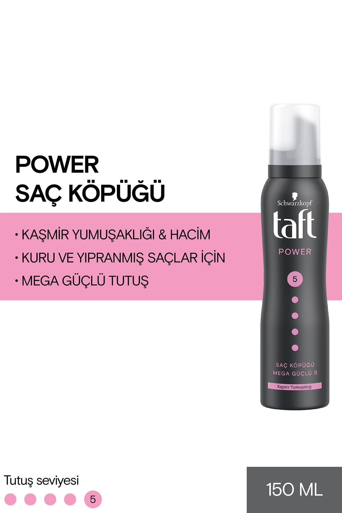 Taft Power Kaşmir Köpük Bukle Belirginleştirici Sert Tutuş 150 ml