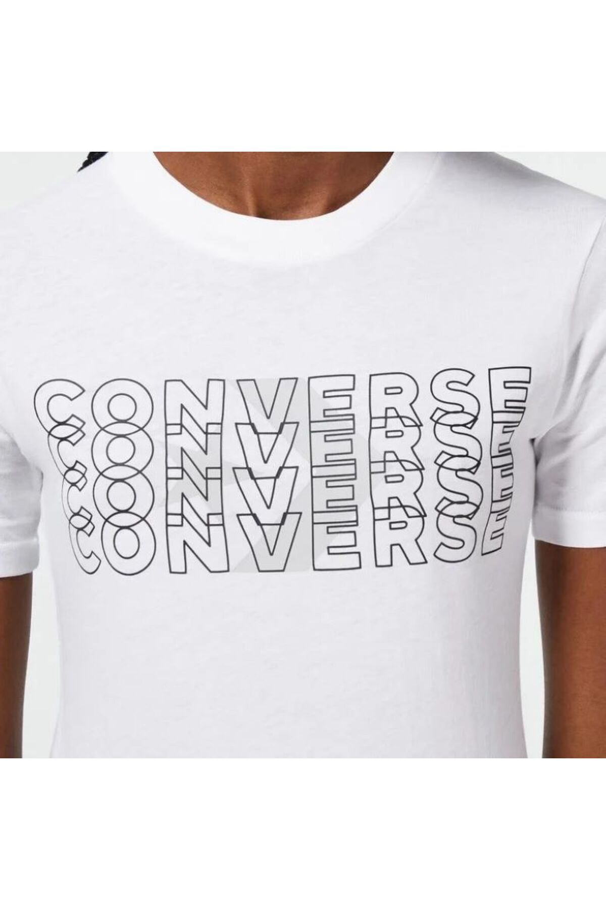 Converse Icon Play Slim Kadın Beyaz T-Shirt