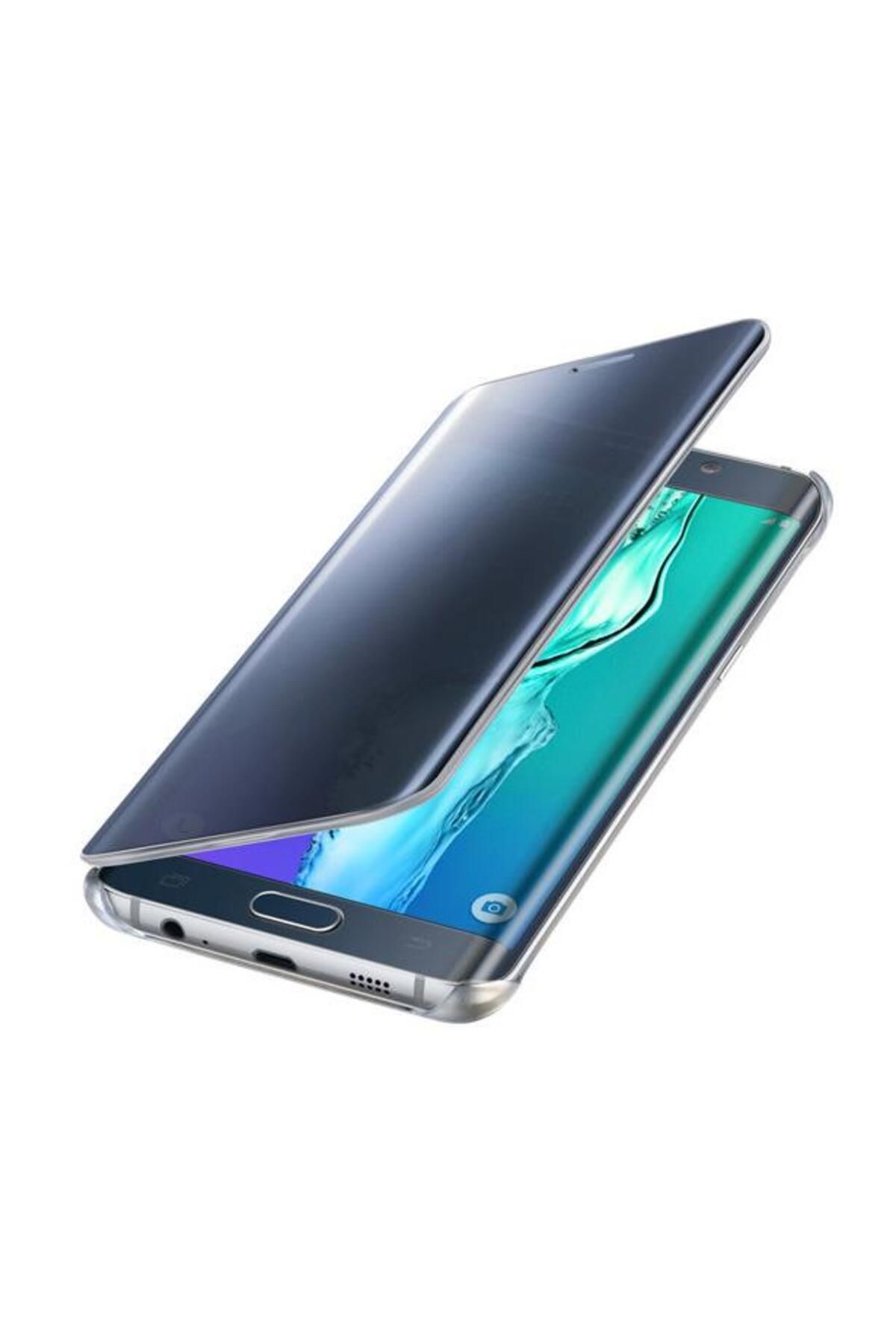 Samsung Galaxy S6 Edge Plus Ile Uyumlu Clear View Cover Lacivert Ef-zg928cbegww