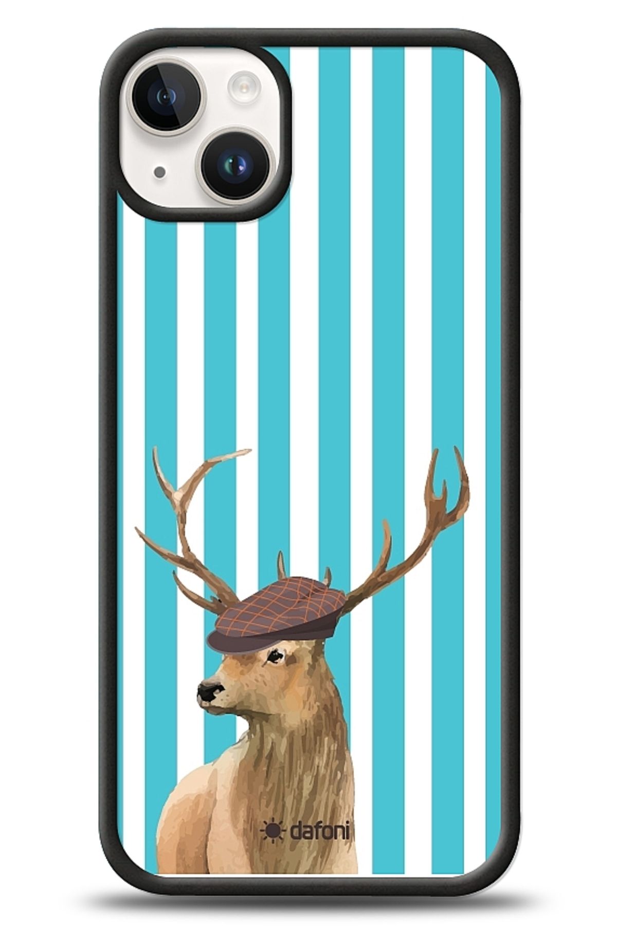 Dafoni Art iPhone 15 Plus Fedora Deer Kılıf