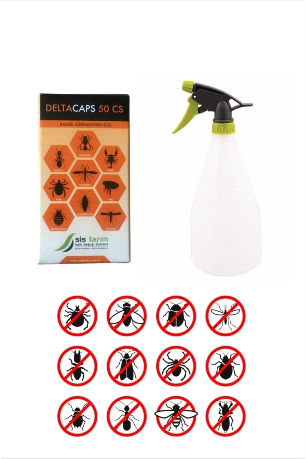 UCF TARIM DeltaCaps 50CS / 1Lt Fısfıs Sprey Püskürtücü