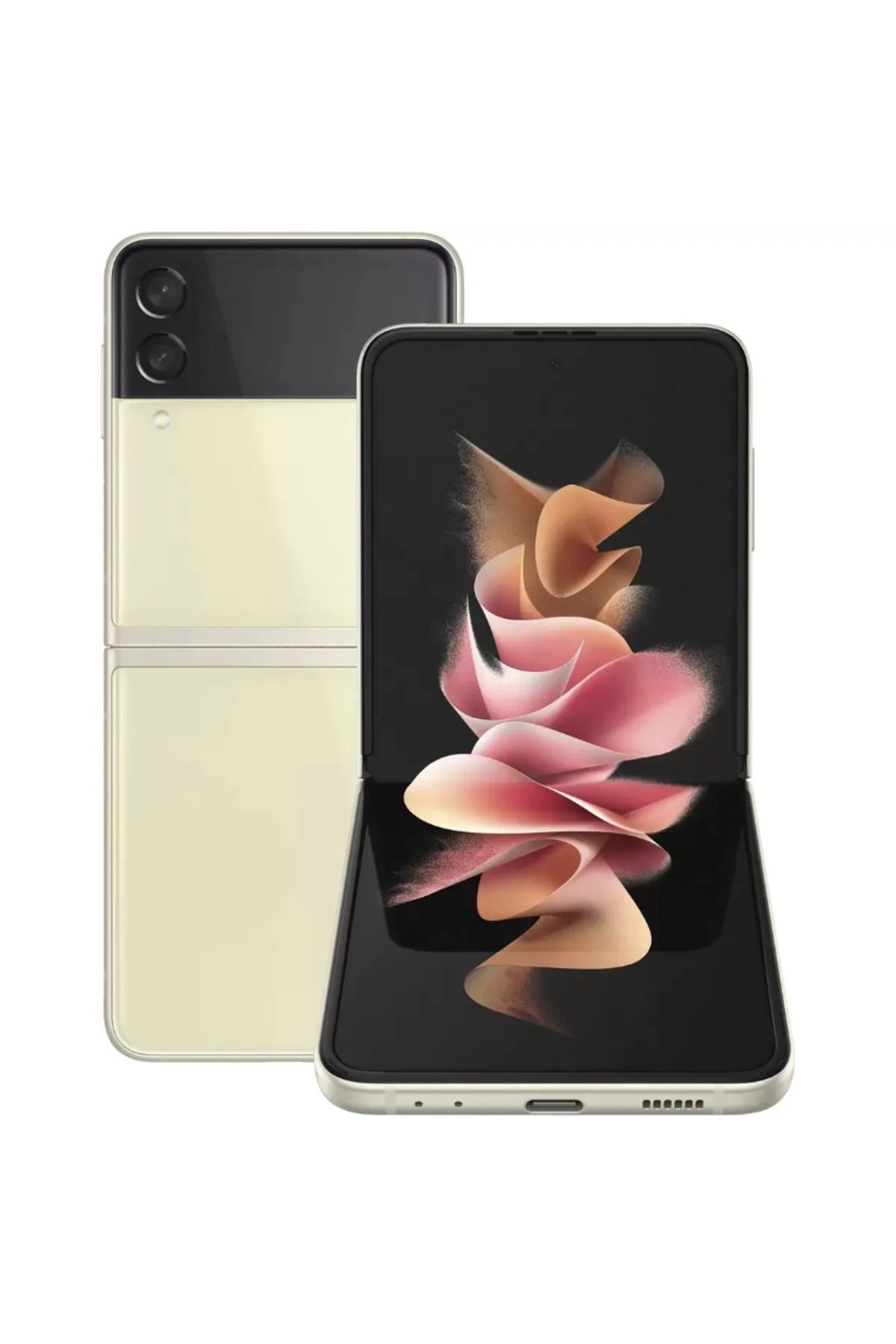 Samsung Yenilenmiş Galaxy Z Flip 3 128 GB Krem Cep Telefonu (12 Ay Garantili) - A Kalite