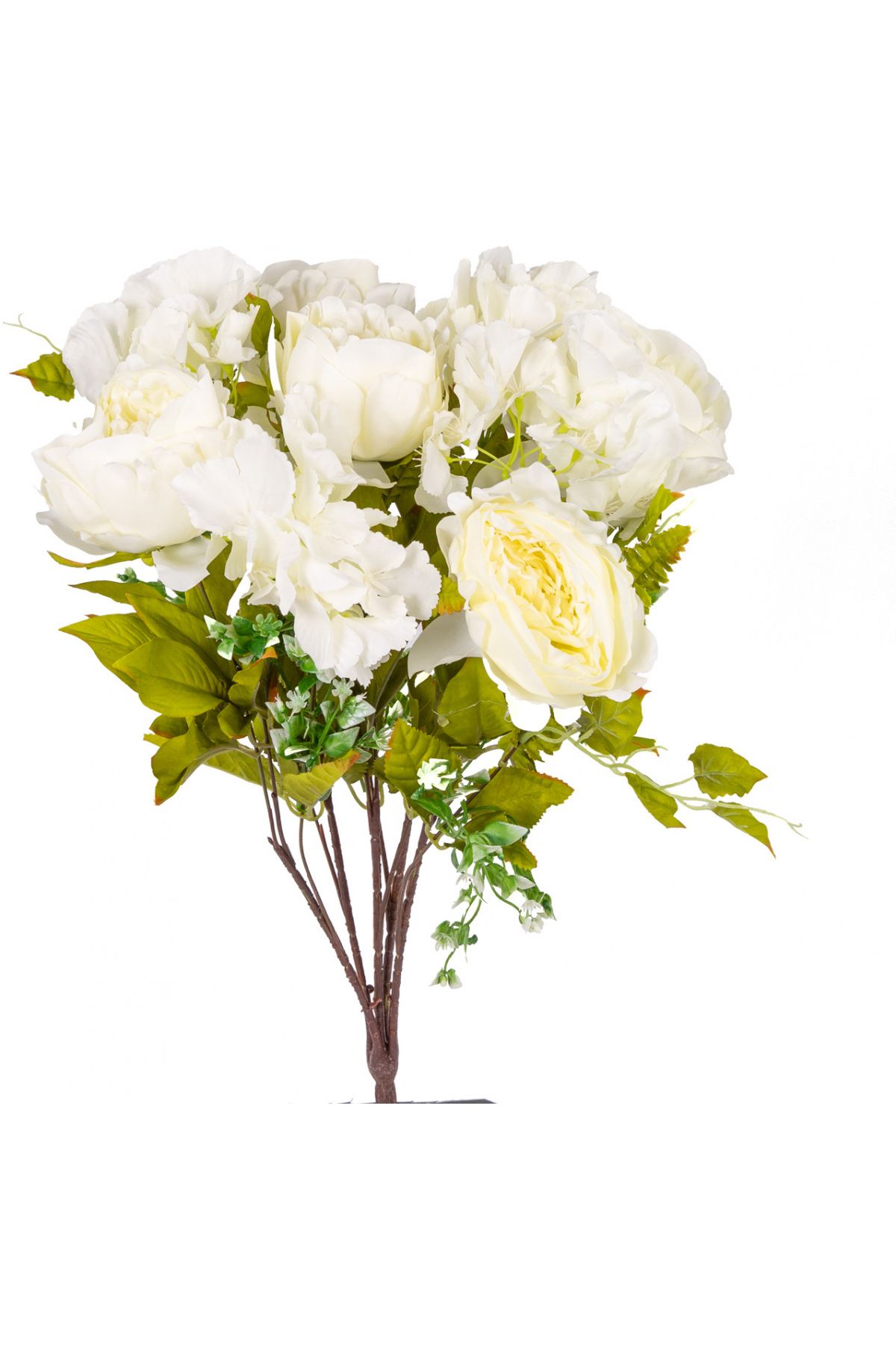 Herdekora Yapay Çiçek Şakayık 10 Dal Aranjman Buket Beyaz 55 Cm.