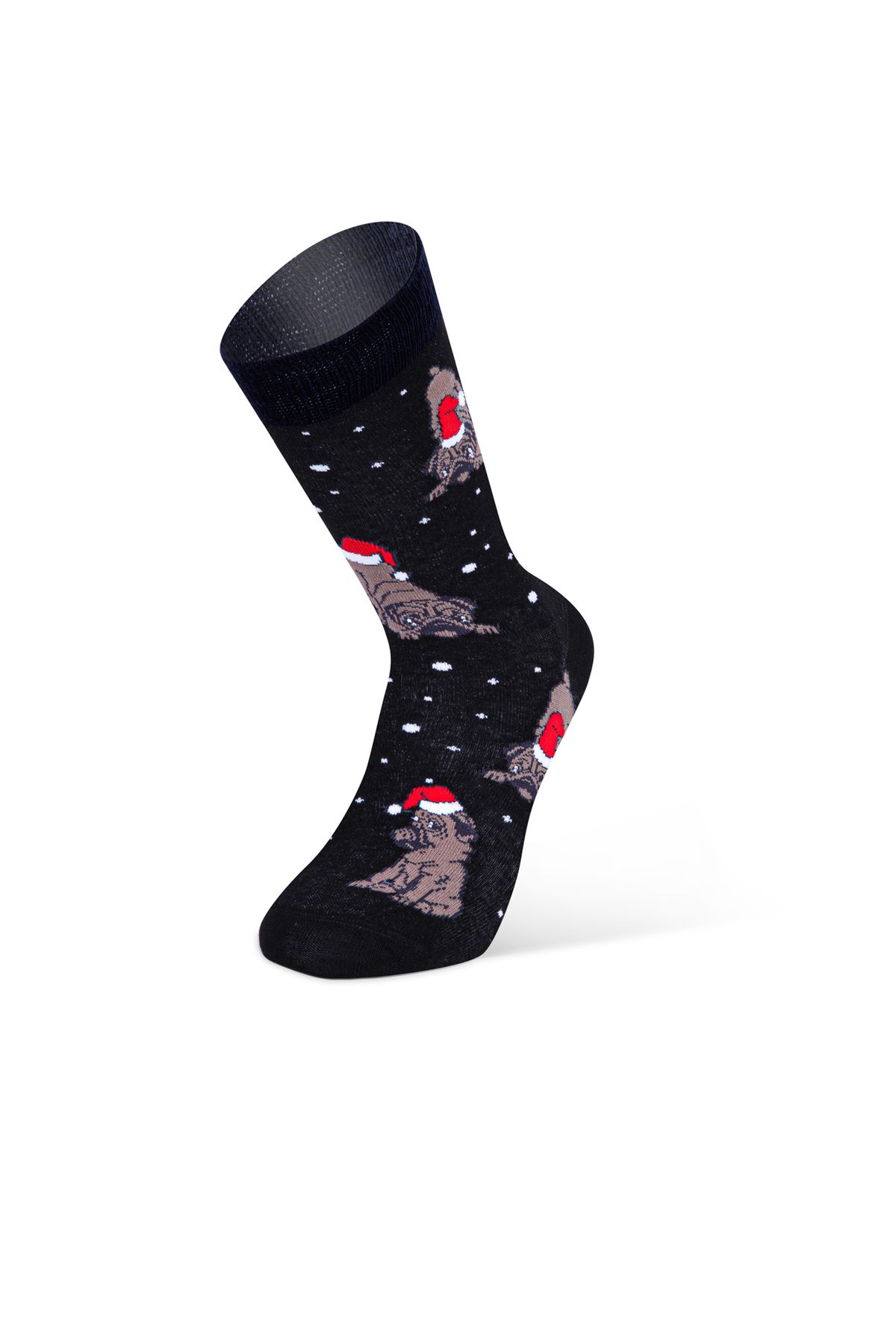 Darkzone Yılbaşı Temalı Köpek Desenli Erkek Soket Çorap