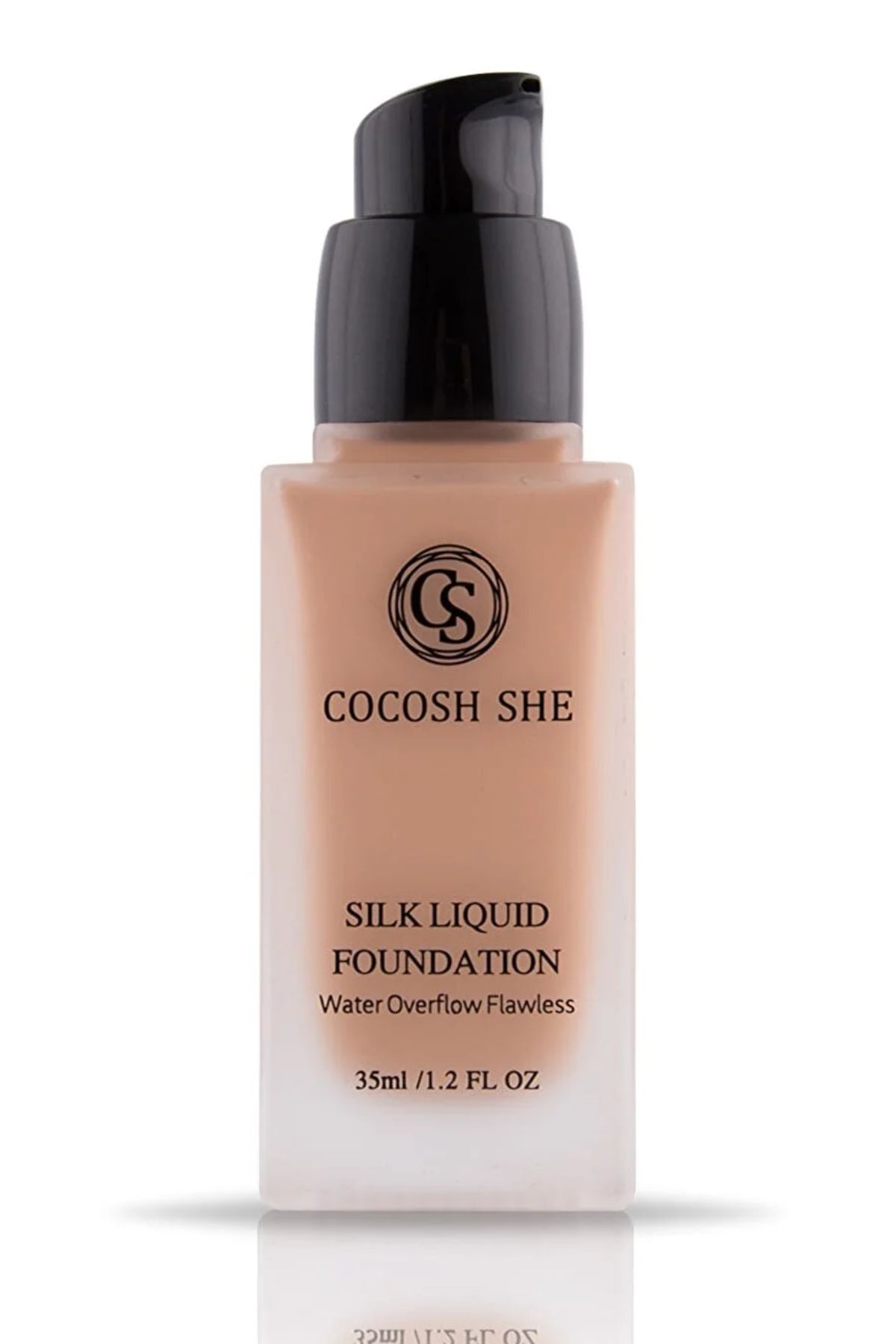 Cocosh She Silk Liquid Fondöten 04 Camel, Su Geçirmez, Islak Bitişli, İpeksi-Prüzsüz Doku, Hipoalerjenik