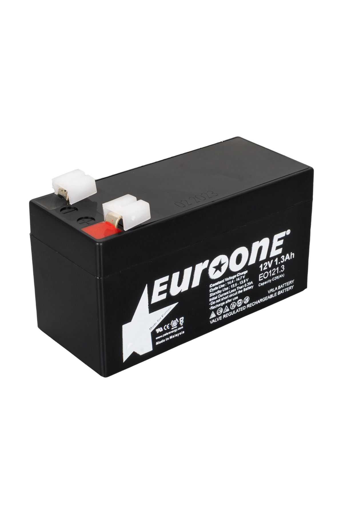 EUROONE Eo121.3 12 Volt - 1.3 Amper Akü (96 X 42 X 52 MM)
