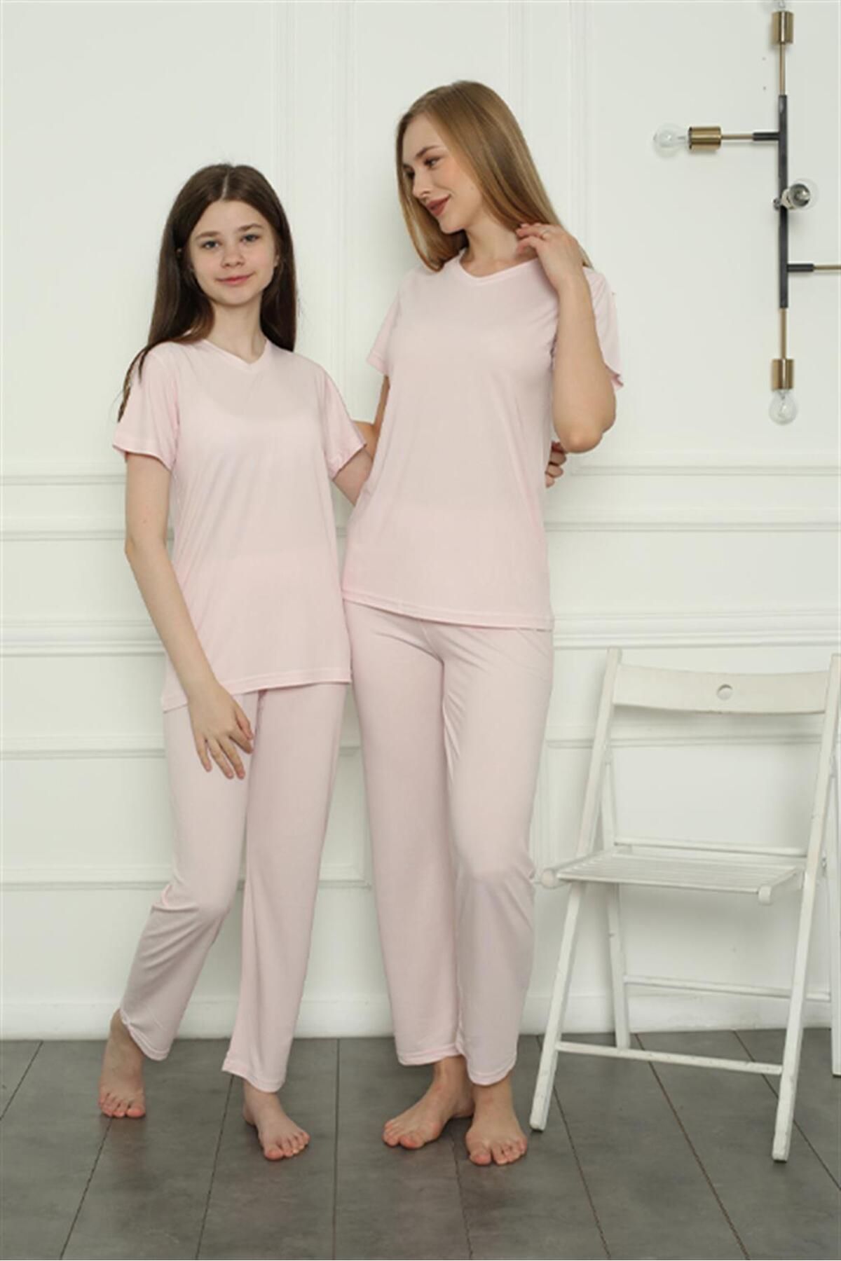Akbeniz Anne Kız Aile Penye Pijama Takım Ayrı Ayrı Satılır. Fiyatları Farklıdır 50107