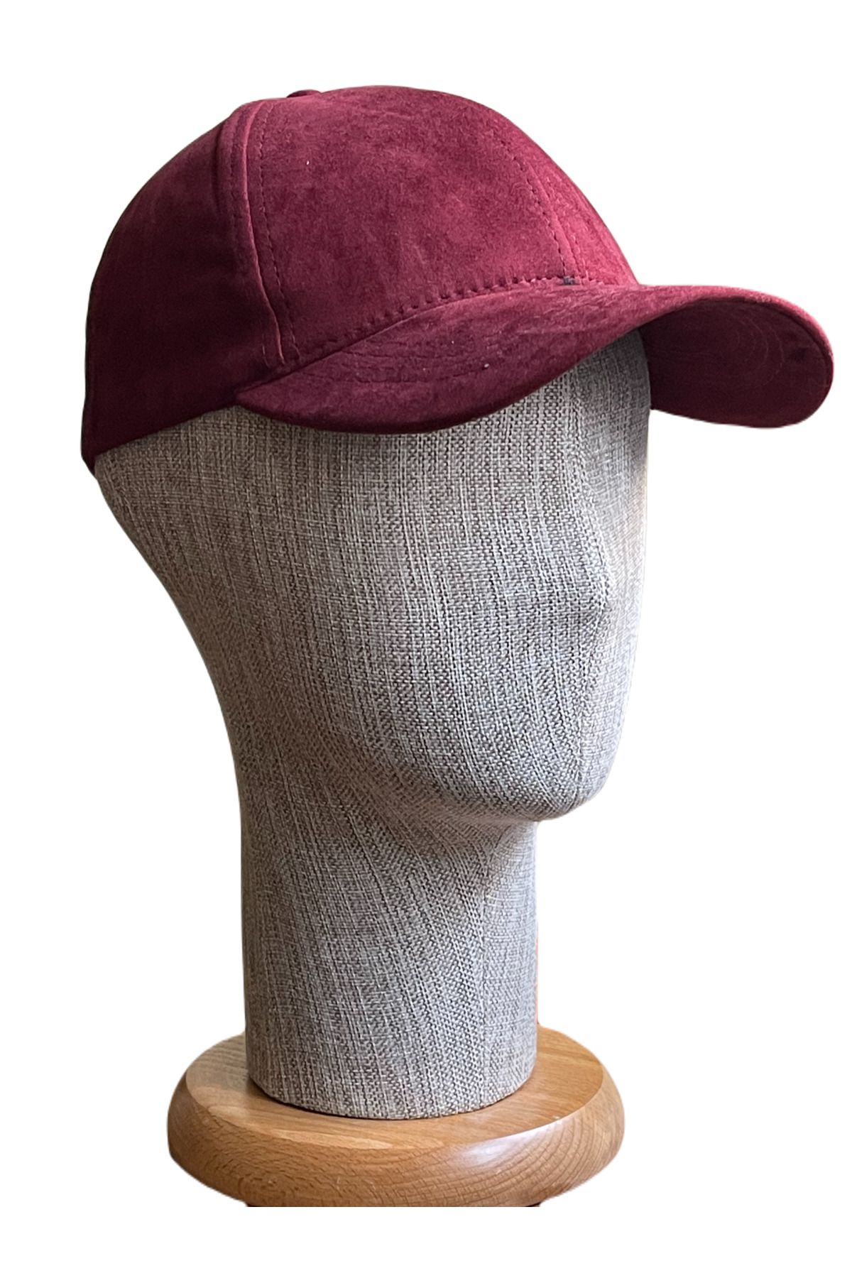 Rupen Kraft Vegan Süet Kep Şapka Unısex Spor Arkası Ayarlanabilir Kep Modern Şapka