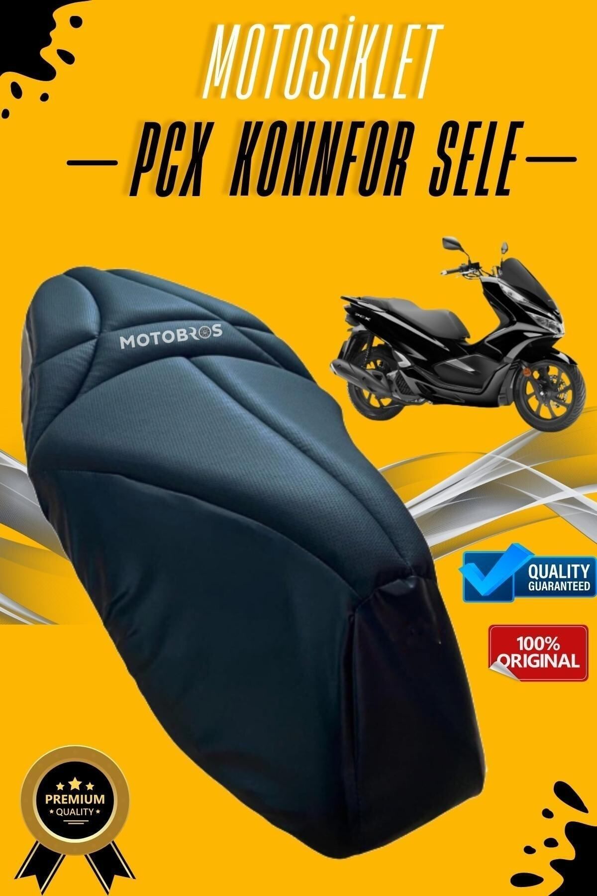 Motobros Honda Pcx Özel Kalıp Visco Süngerli Ultra Konforlu Konfor Sele