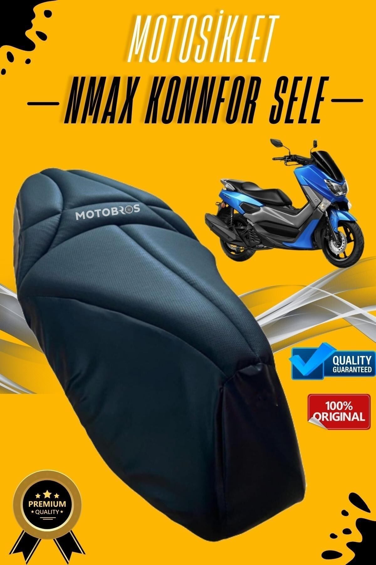 Motobros Yamaha Nmax Özel Kalıp Visco Süngerli Ultra Konforlu Konfor Sele Pedi